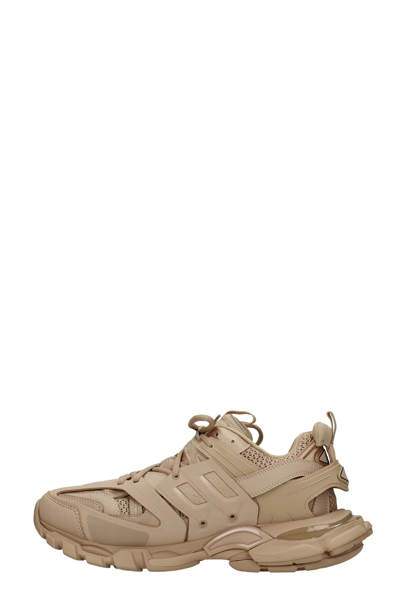 Track Sneakers in beige leather - Image 3