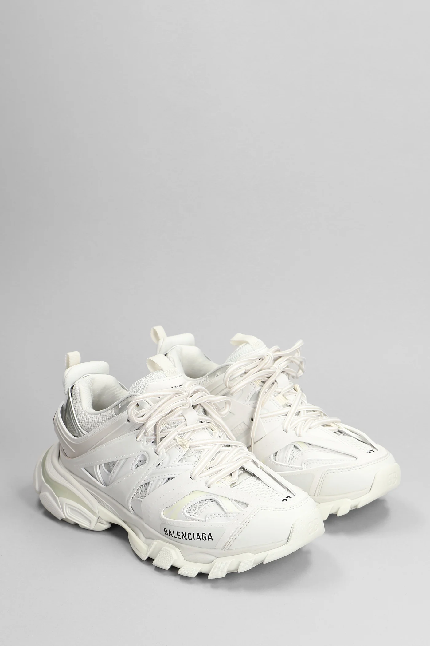 Track Sneakers in white leather - Image 2