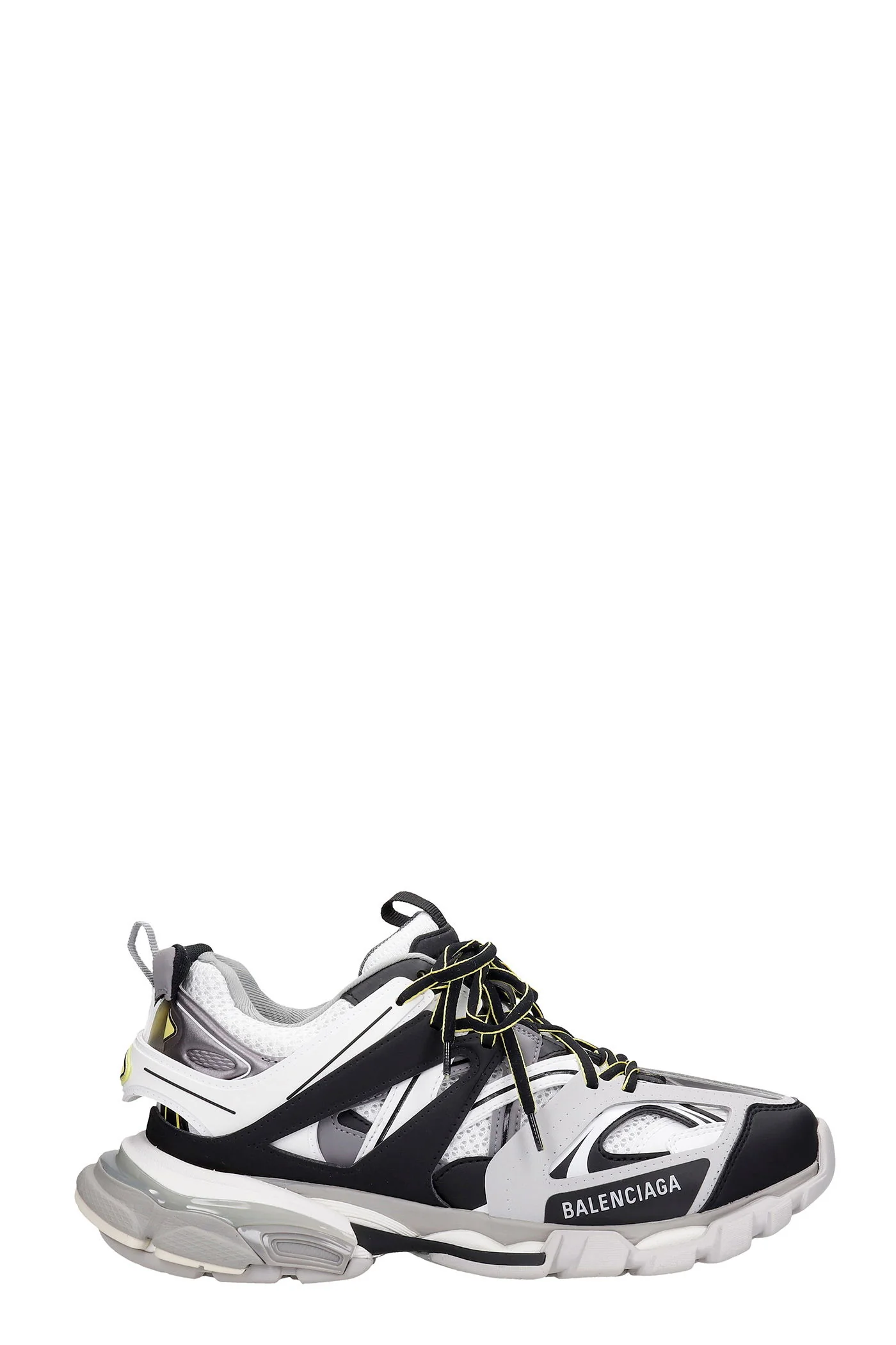 Track Sneakers in white synthetic fibers