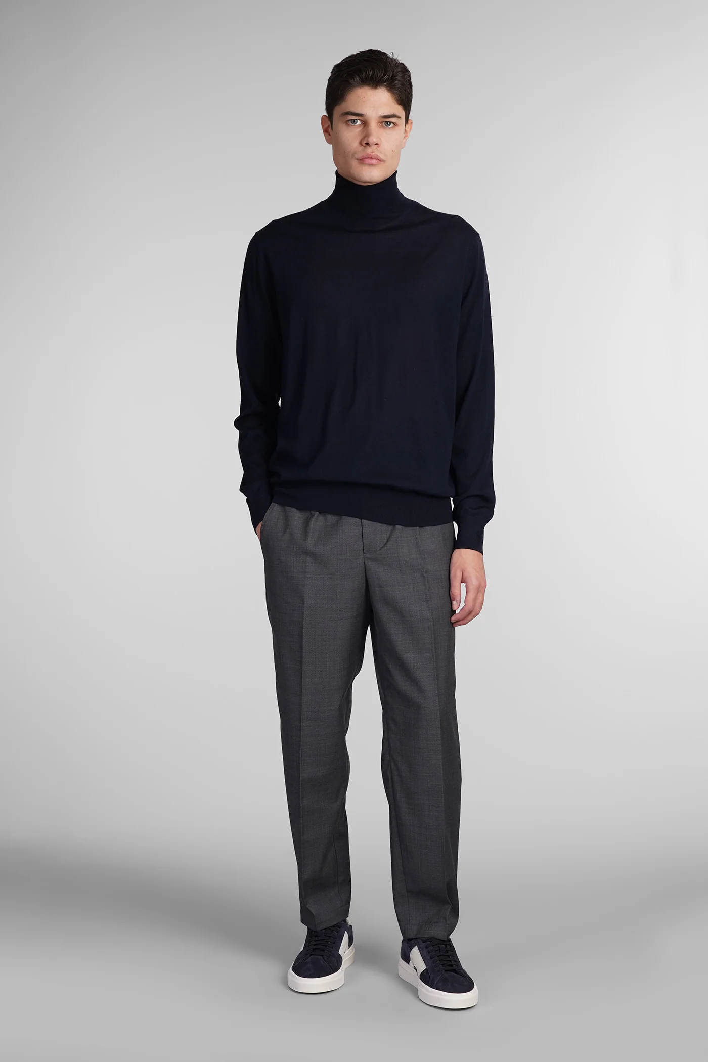 Knitwear in blue wool - Image 2