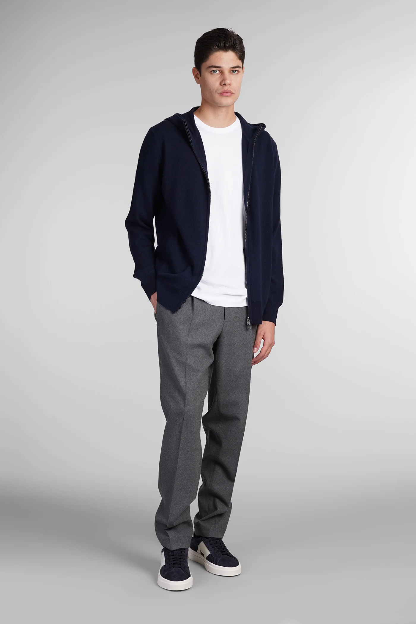 Knitwear in blue wool - Image 2