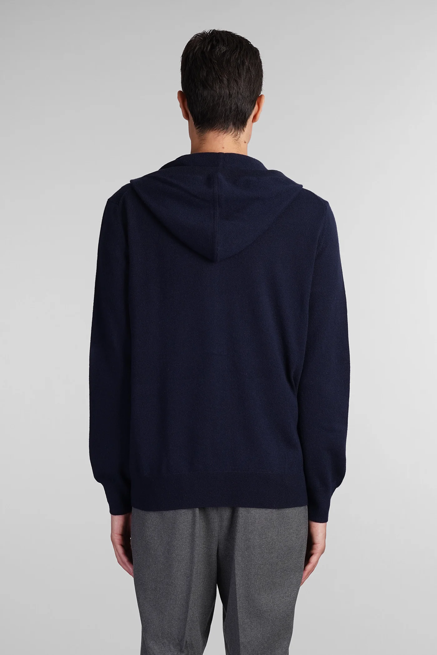 Knitwear in blue wool - Image 3