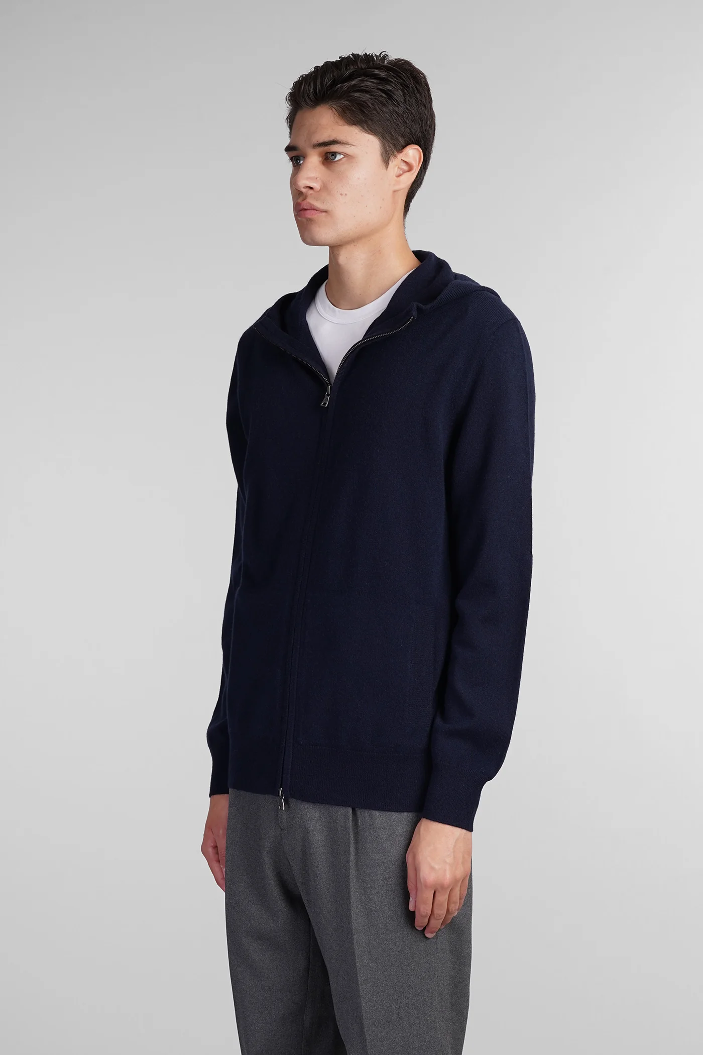 Knitwear in blue wool - Image 4