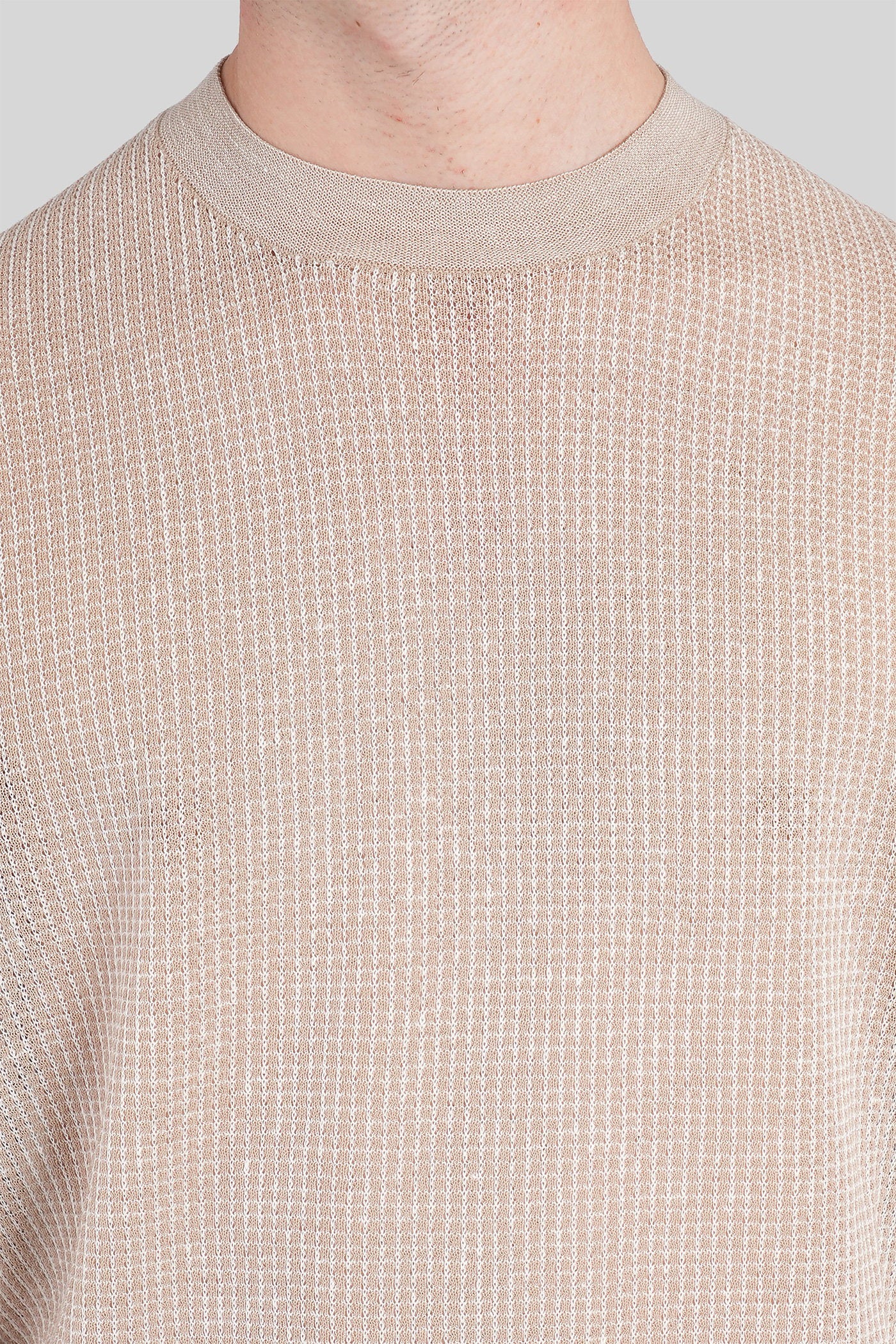 T-Shirt in beige cotton - Image 5