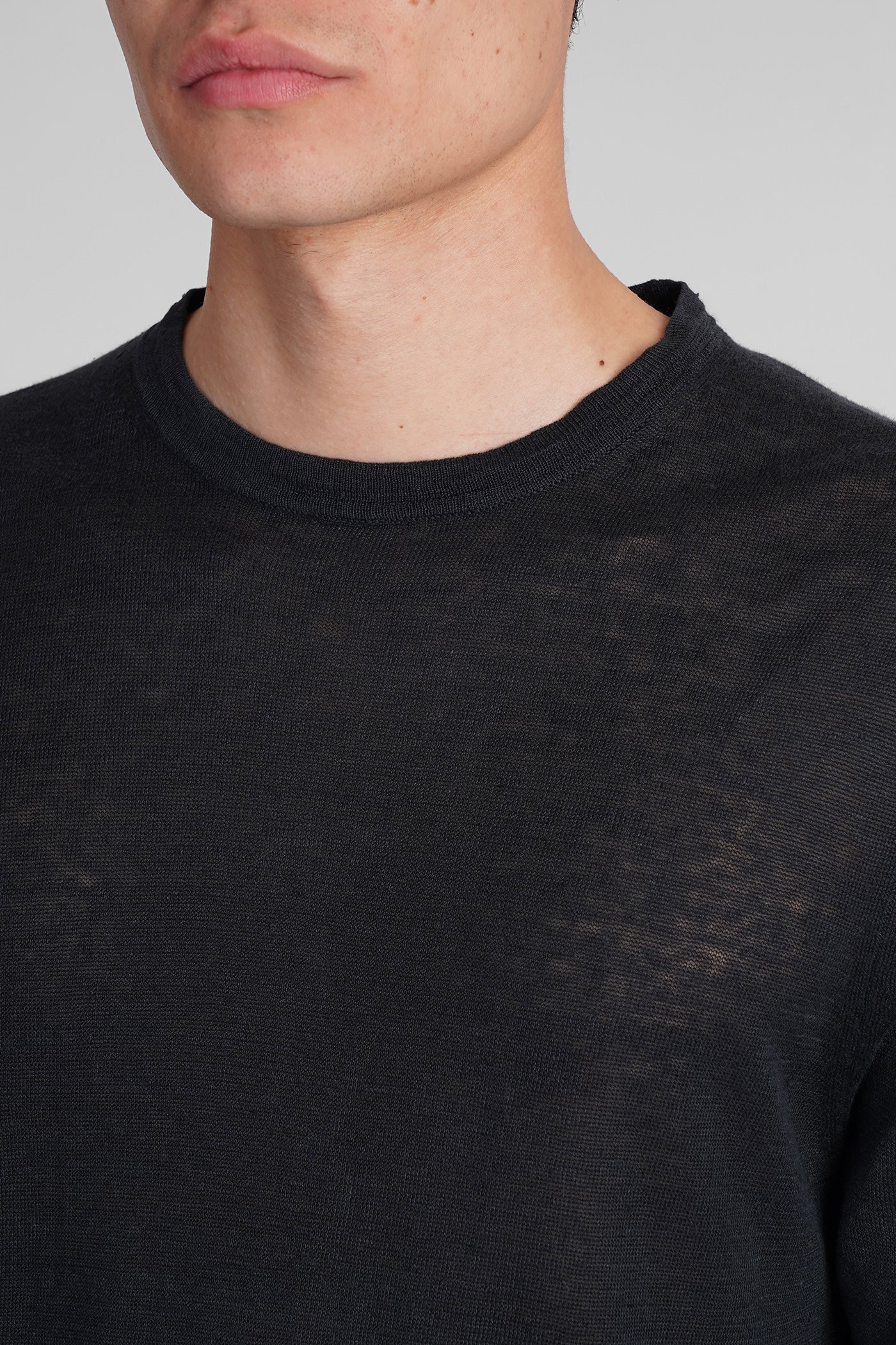 T-Shirt in black cotton - Image 5