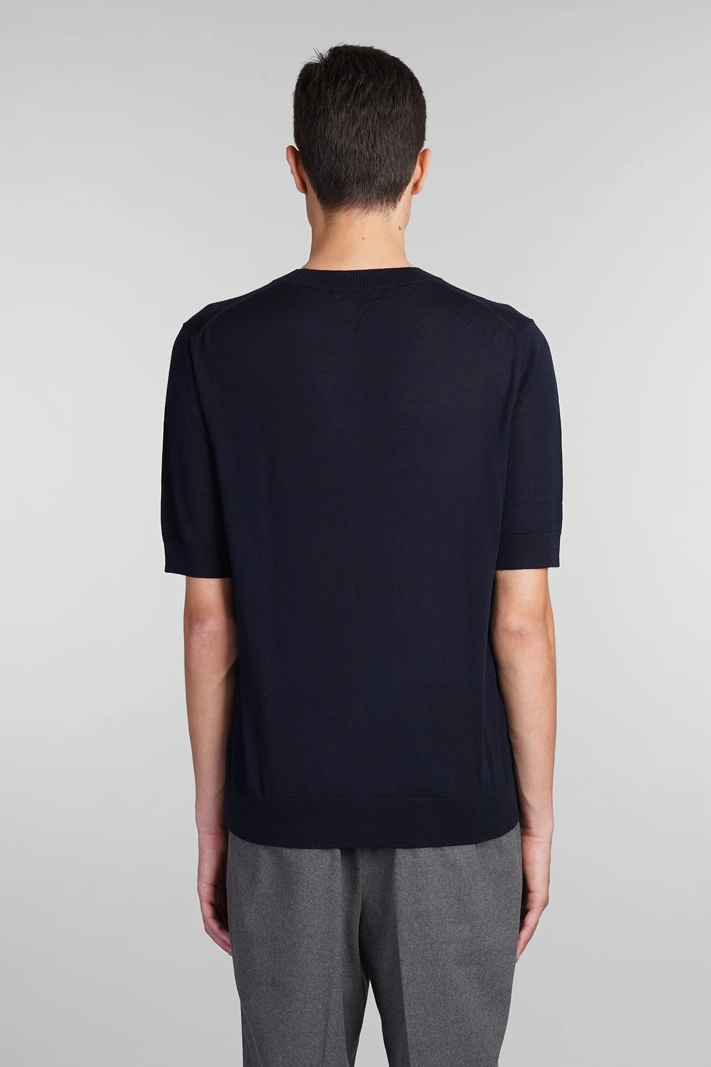 T-Shirt in blue wool - Image 3