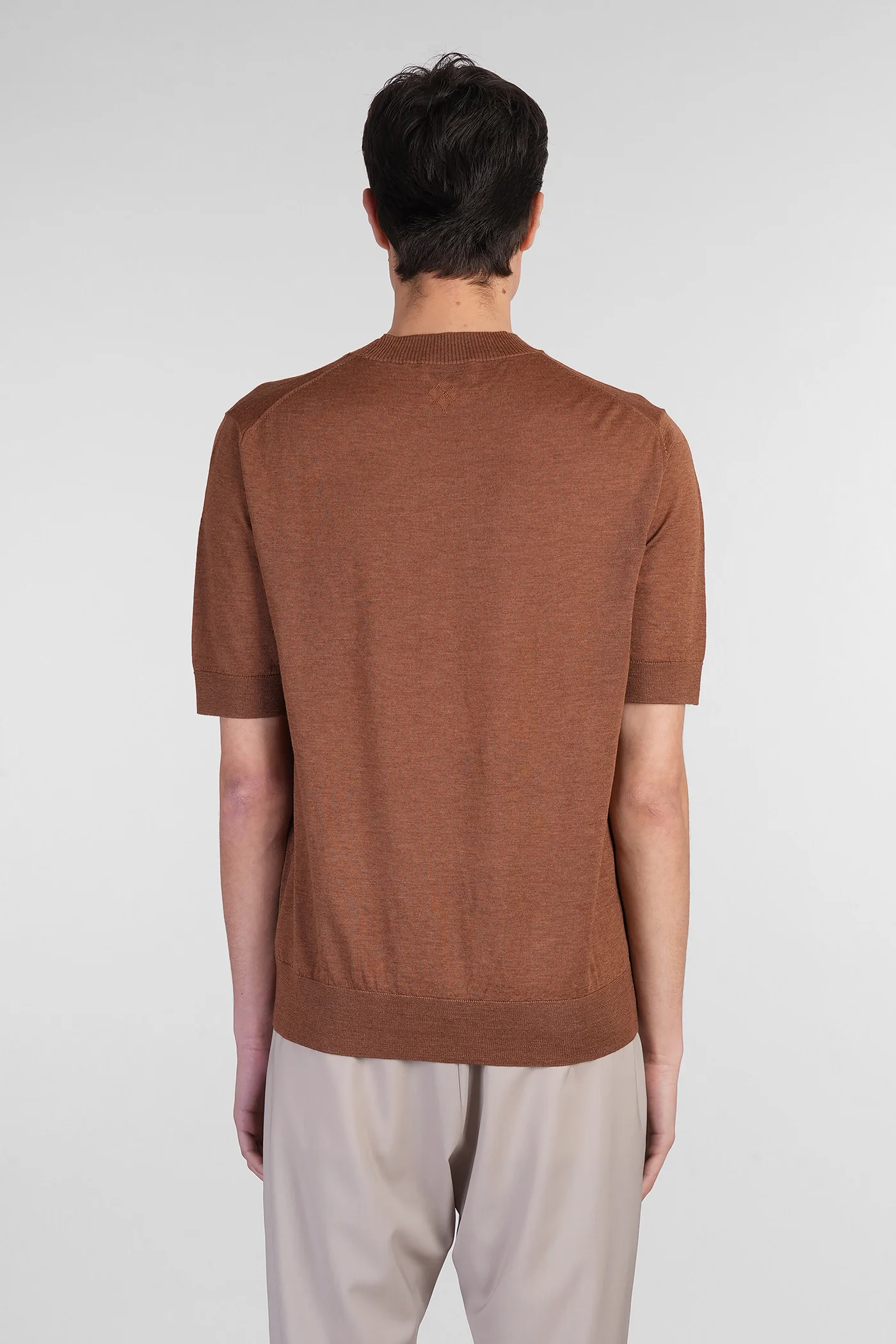 T-Shirt in brown wool - Image 3