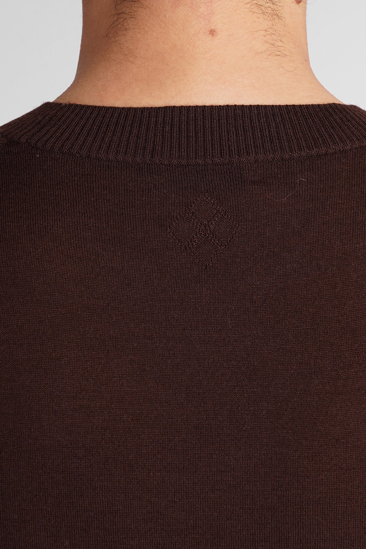 T-Shirt in brown wool - Image 5