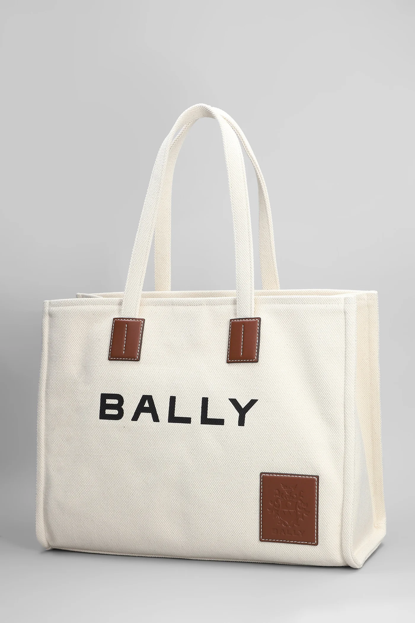 Akelei Tote in beige cotton - Image 2