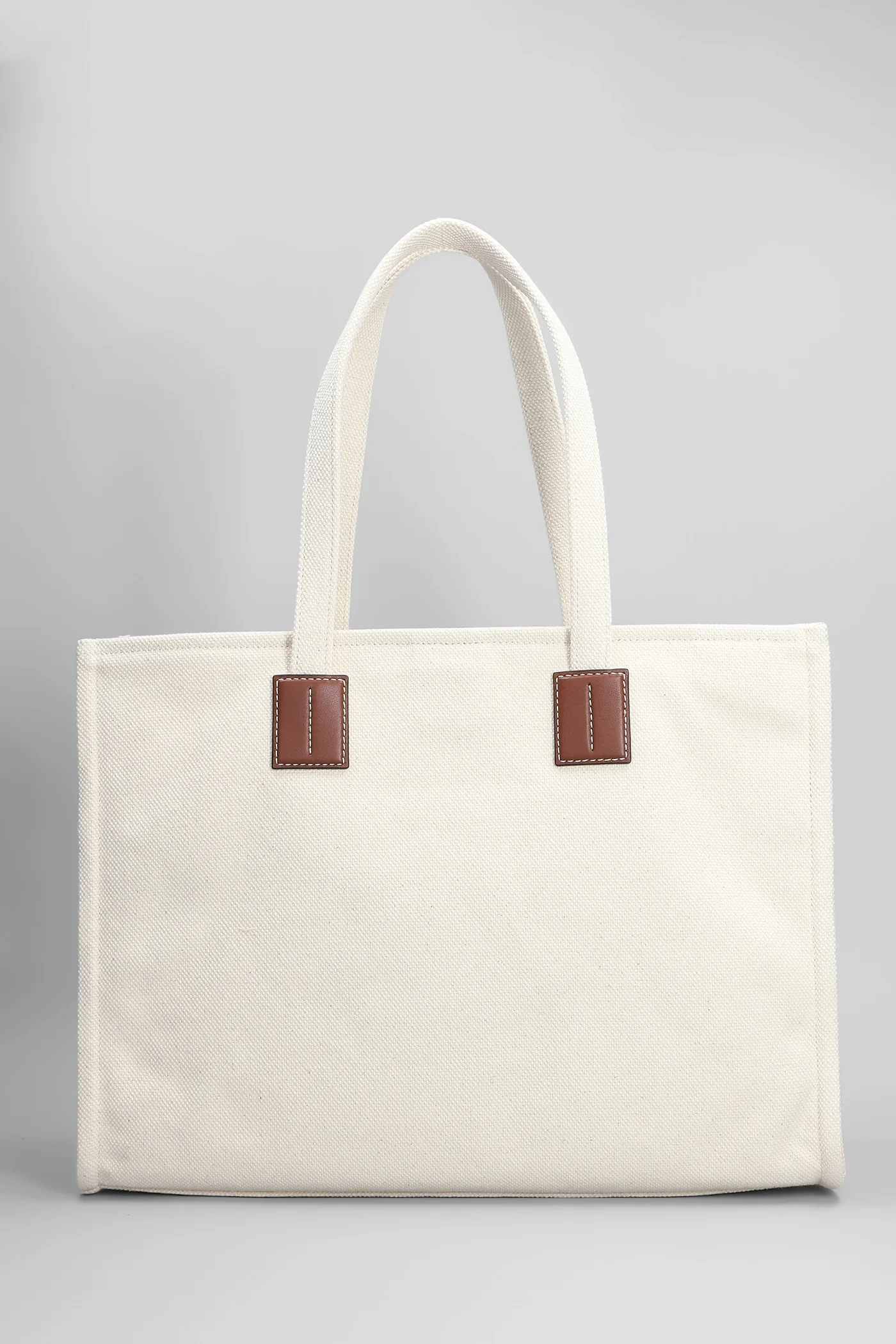 Akelei Tote in beige cotton - Image 3