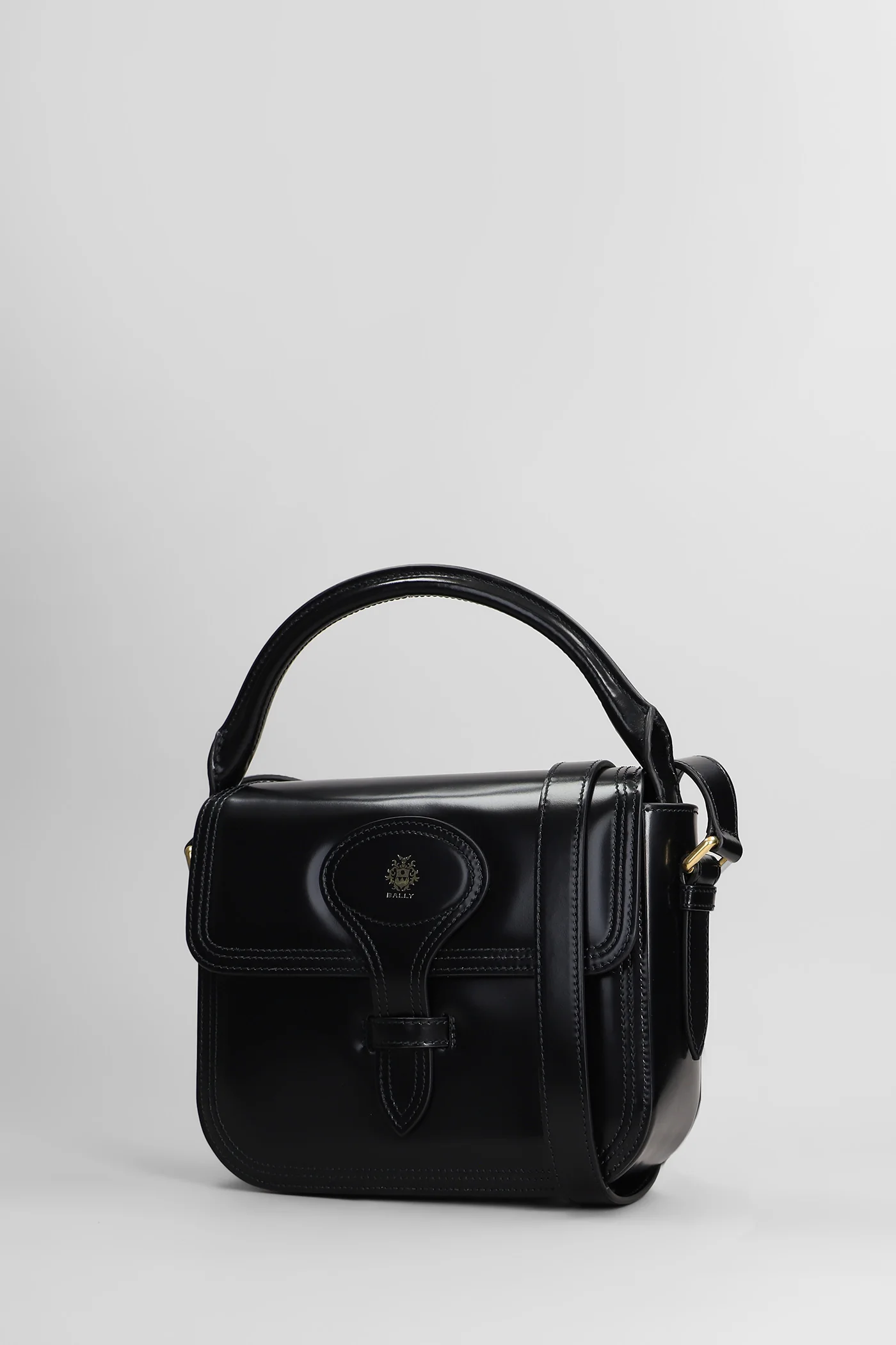 Beckett flap s horse Hand bag in black leather - Image 2