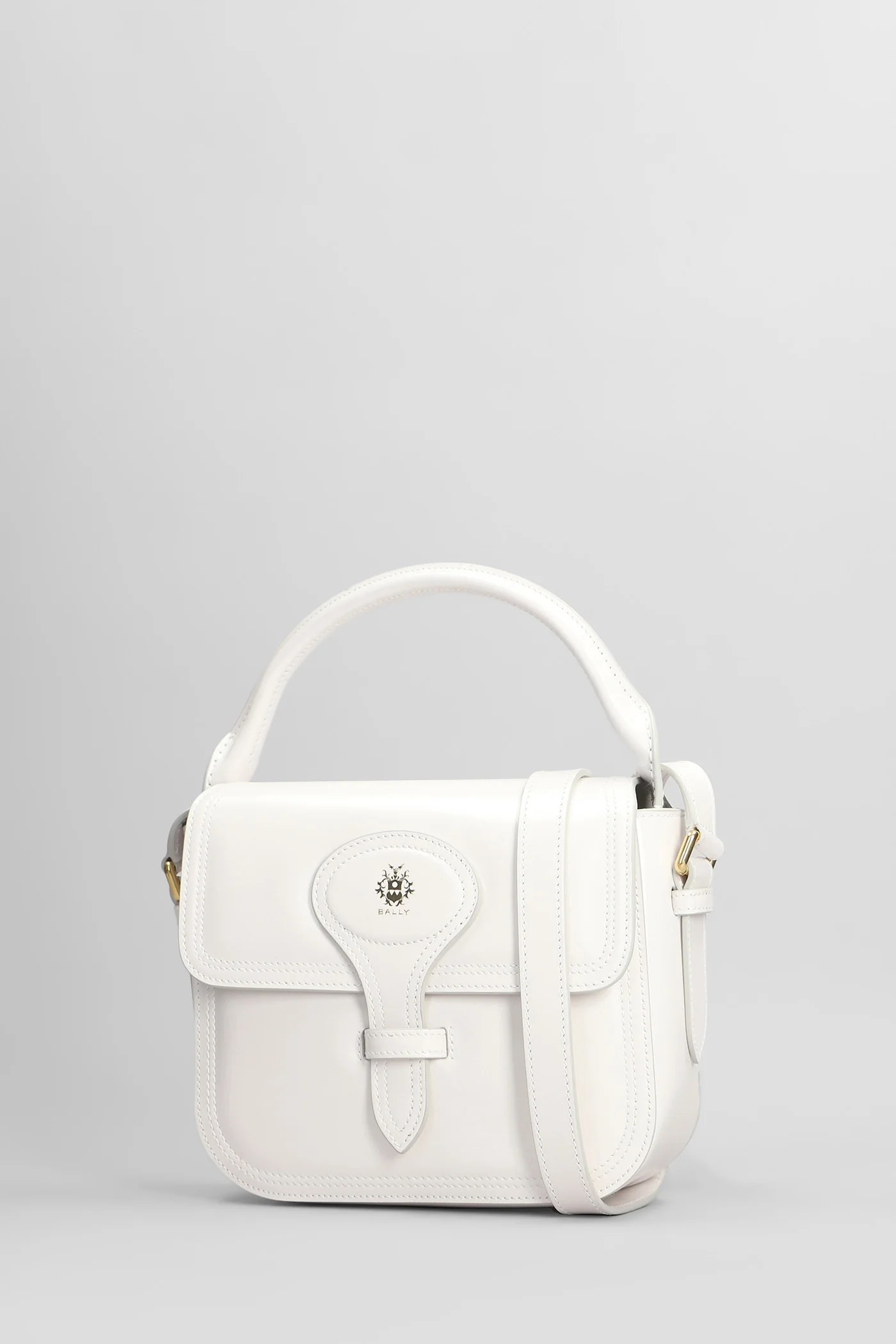 Beckett flap s Shoulder bag in white leather - Image 2