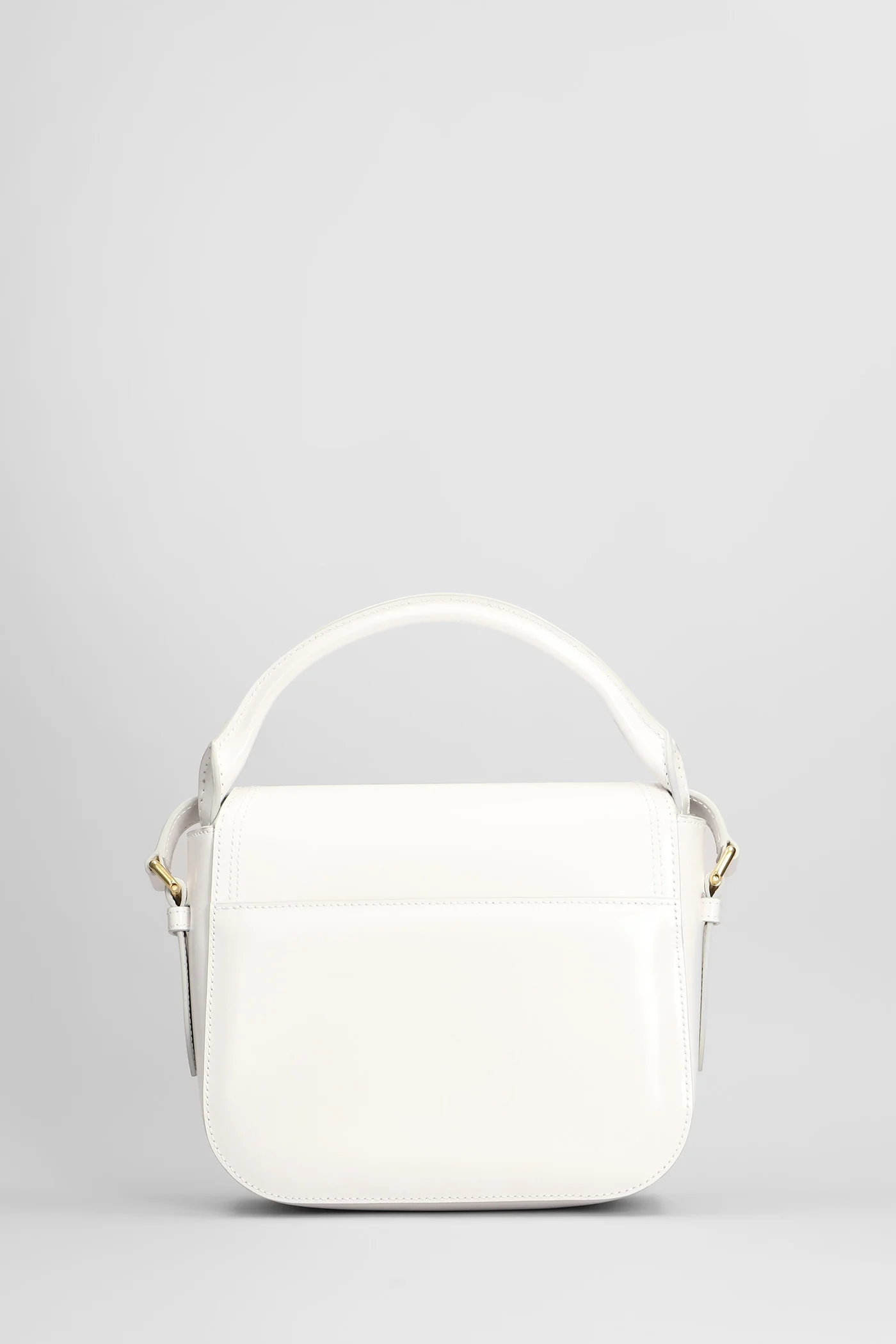 Beckett flap s Shoulder bag in white leather - Image 3