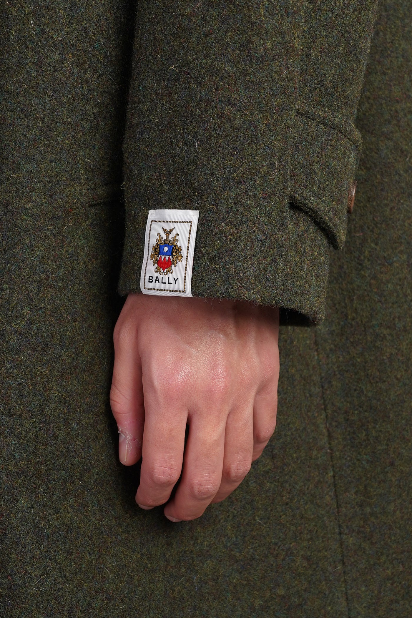 Coat in green wool - Image 5