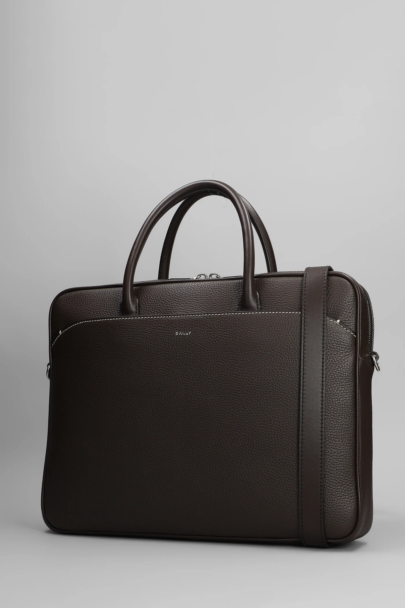 Oeden monobrief Hand bag in brown leather - Image 2
