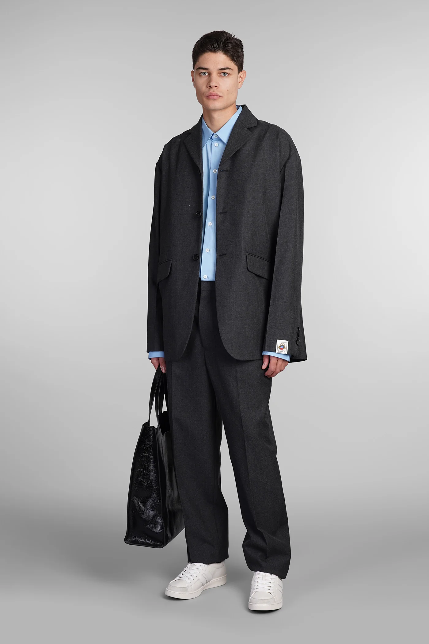 Pants in grey wool - Image 2