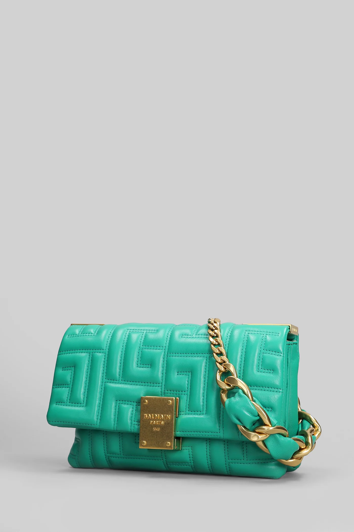1945 soft bag Shoulder bag in green leather - Image 2