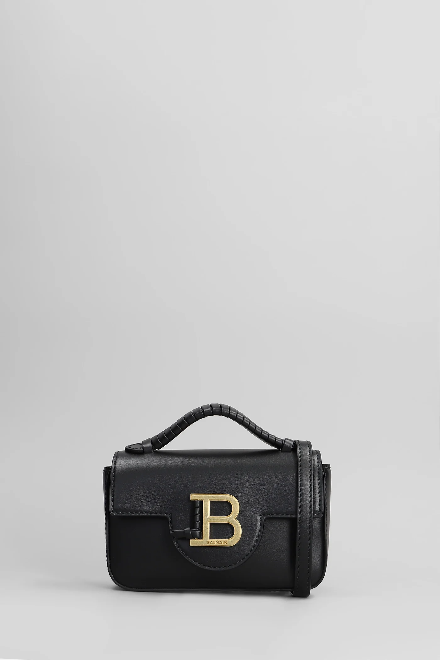 B buzz mini 17 Shoulder bag in black leather