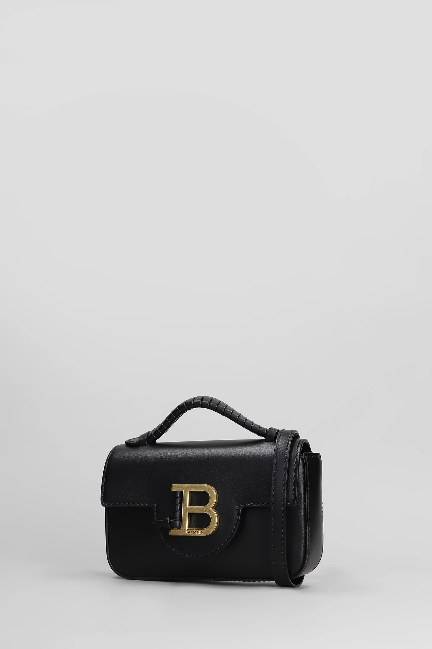 B buzz mini 17 Shoulder bag in black leather - Image 2