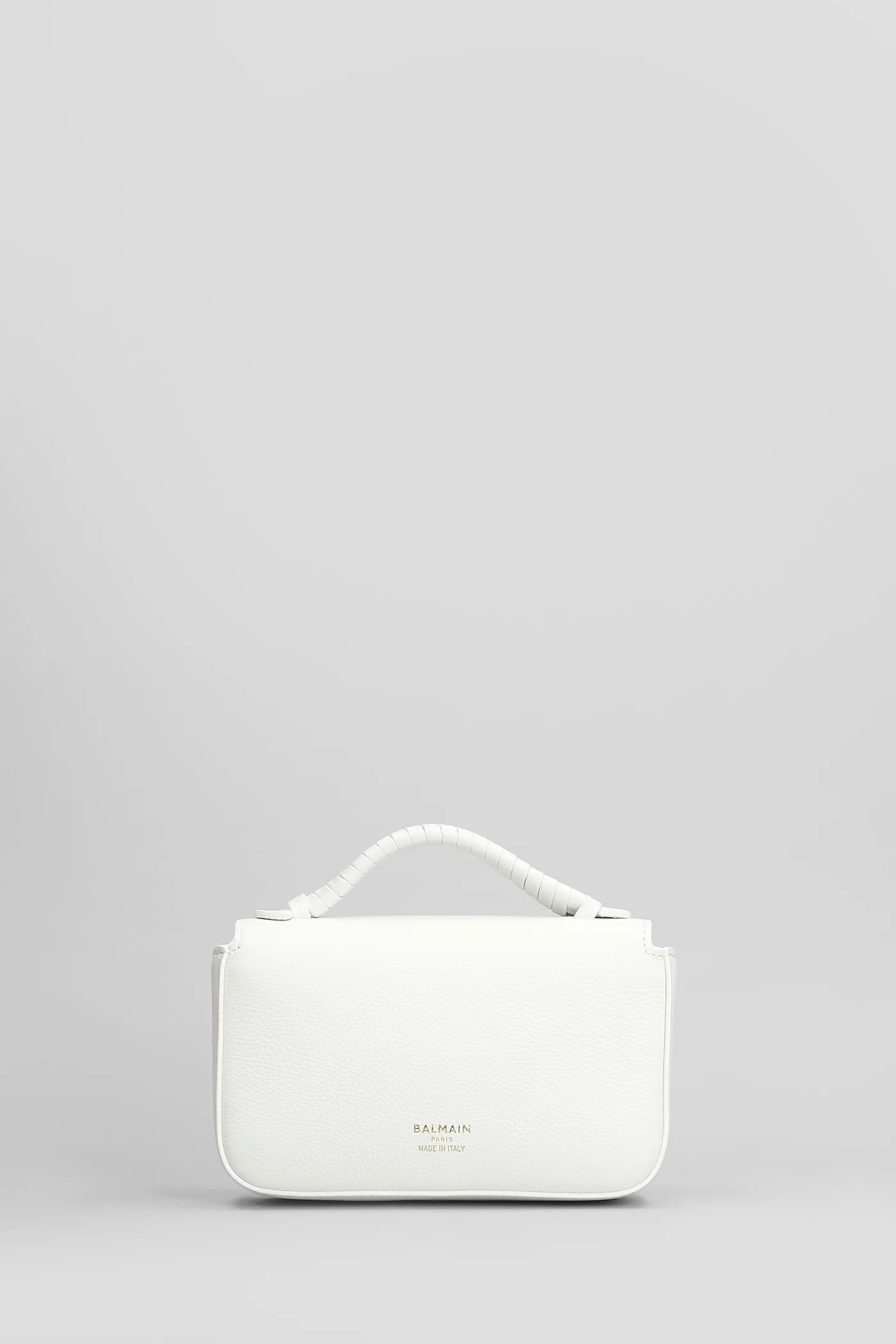 B buzz mini 17 Shoulder bag in white leather - Image 3