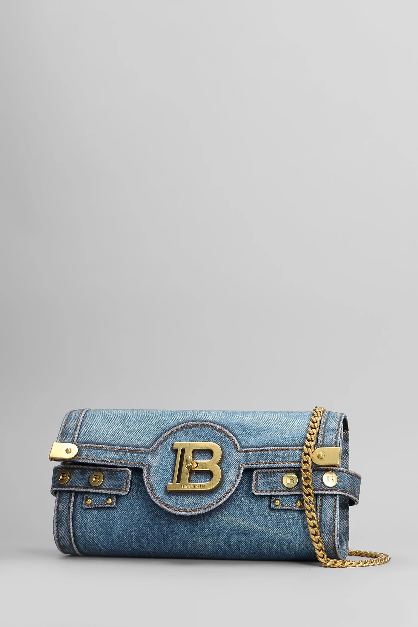 B buzz pouch 23 Shoulder bag in blue cotton - Image 2