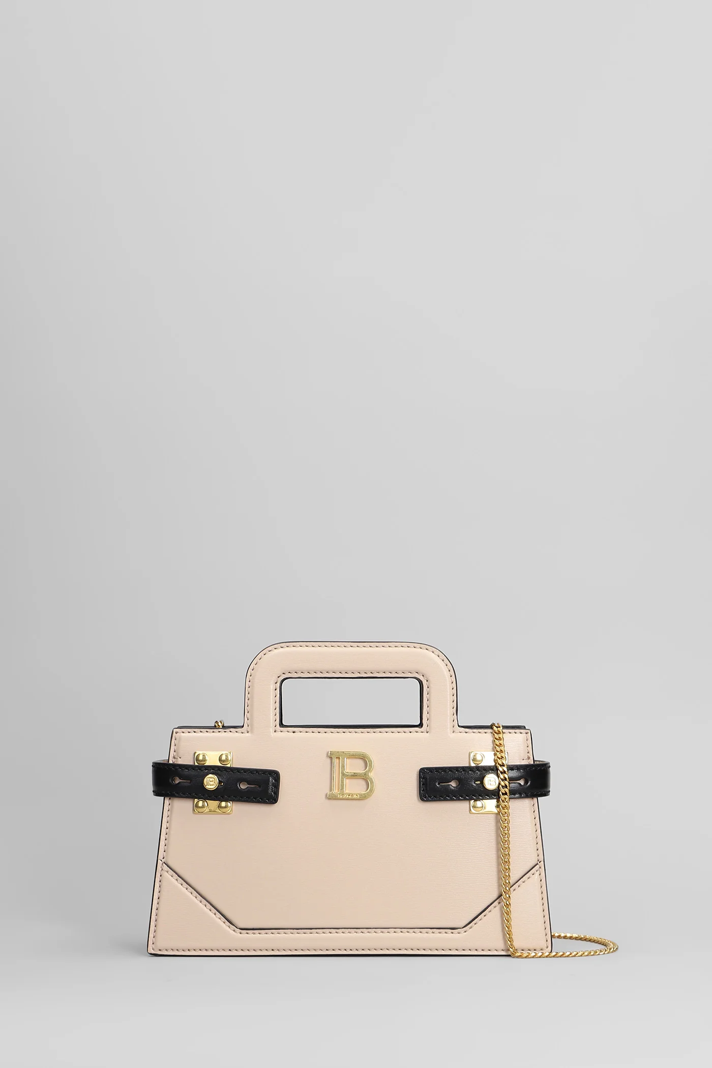 B buzz small Shoulder bag in rose-pink leather