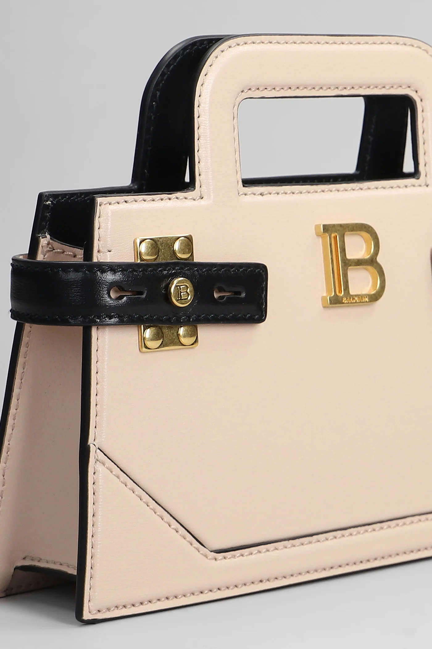 B buzz small Shoulder bag in rose-pink leather - Image 4