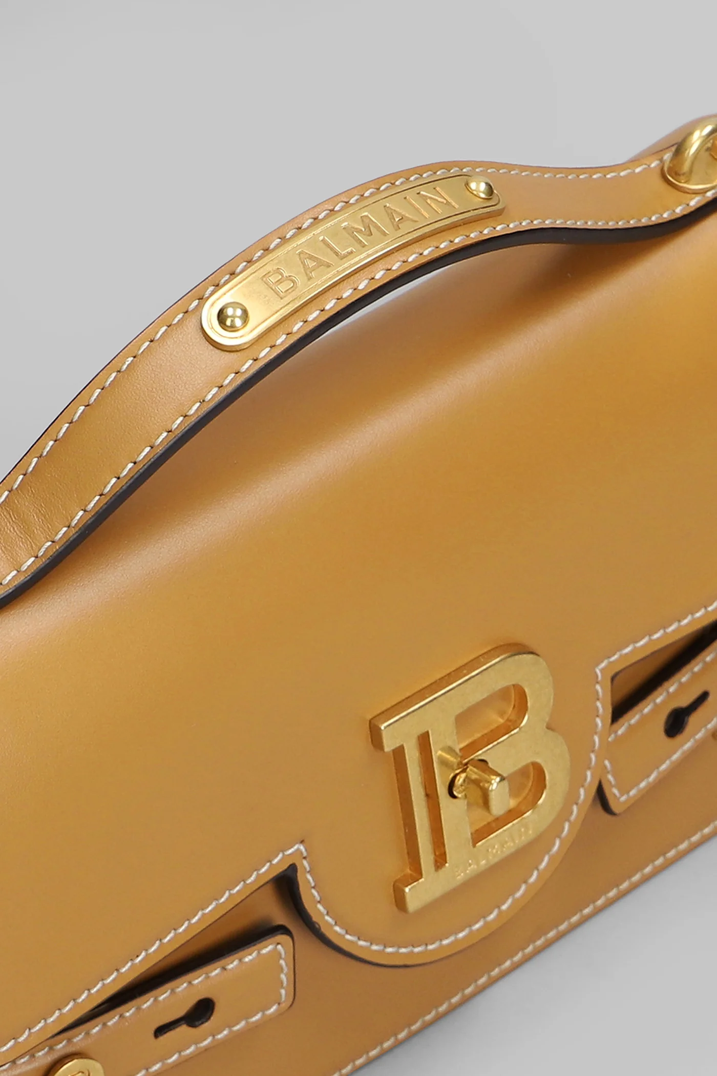 Bbuzz 24 Hand bag in beige leather - Image 4