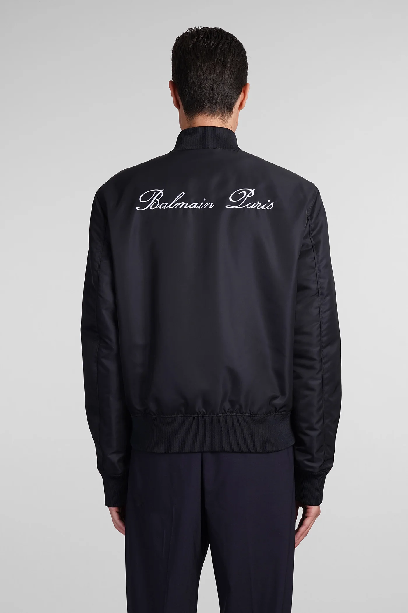 Bomber Jacket in blue polyamide - Image 3