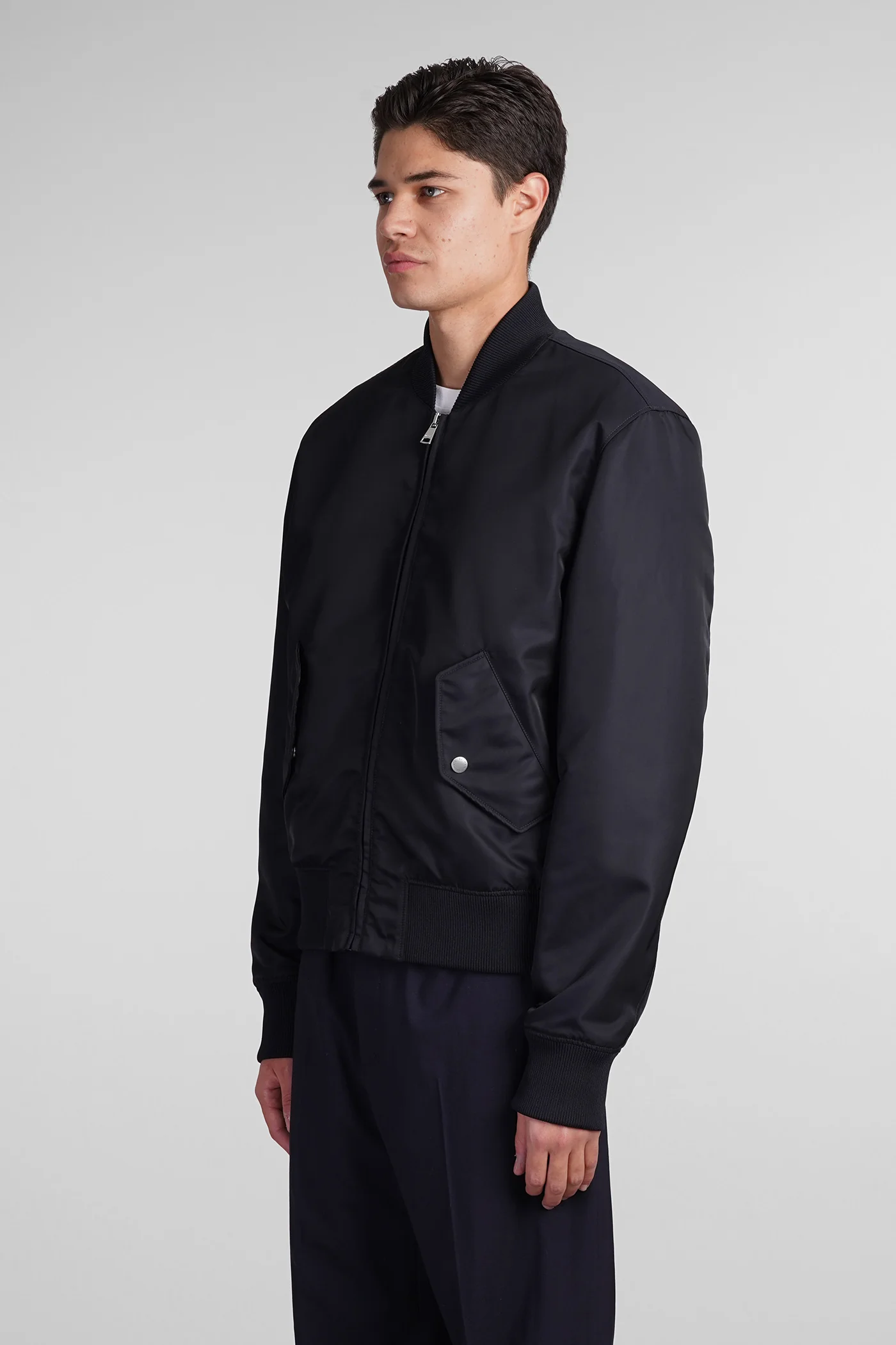 Bomber Jacket in blue polyamide - Image 4