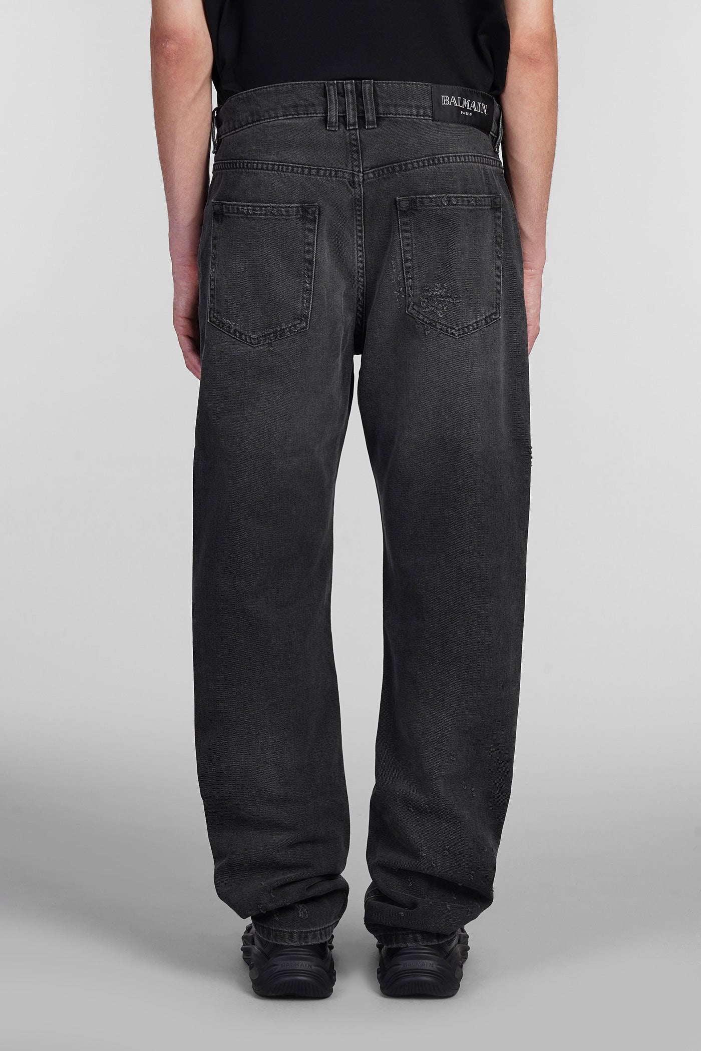 Jeans in grey cotton - Image 3