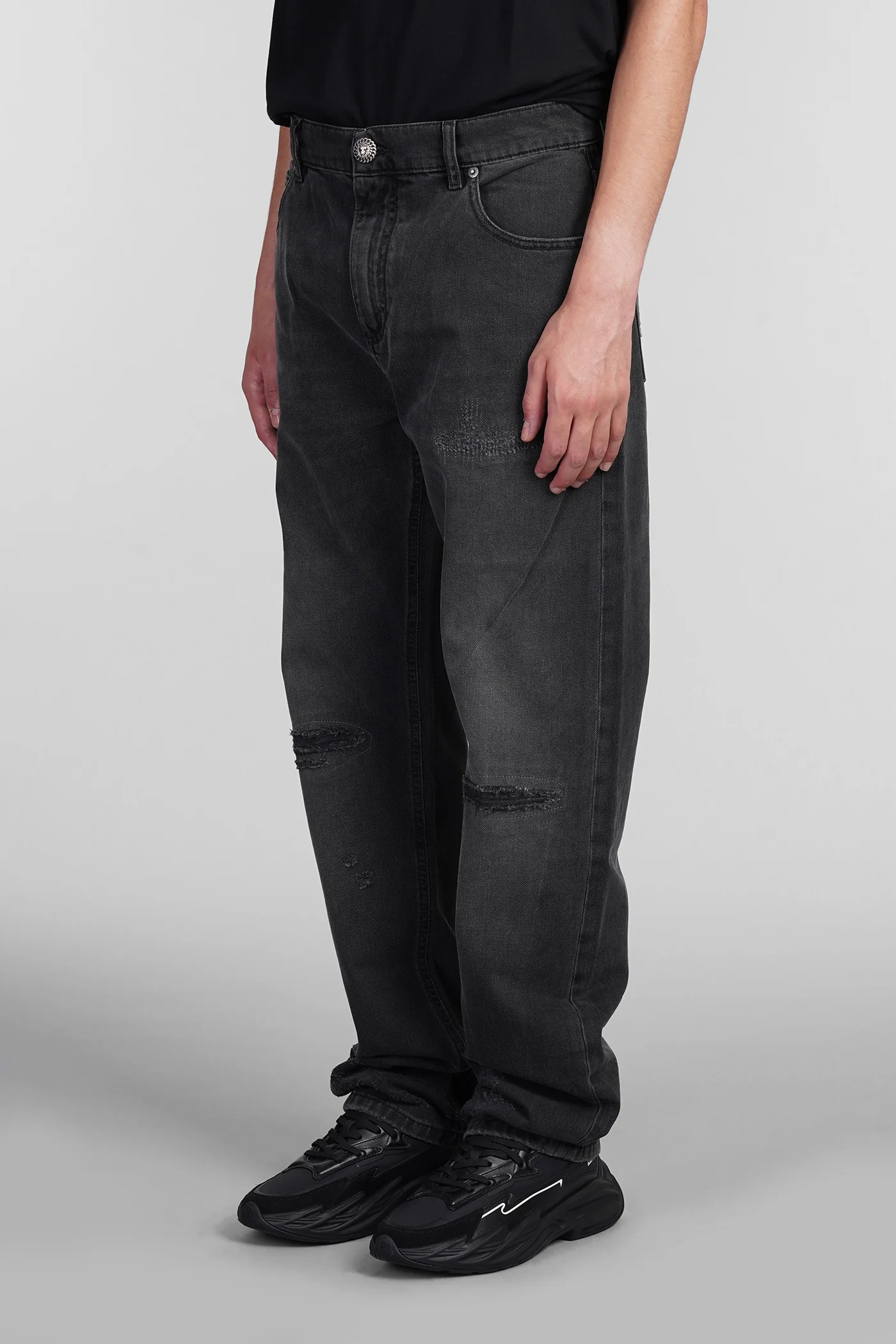 Jeans in grey cotton - Image 4
