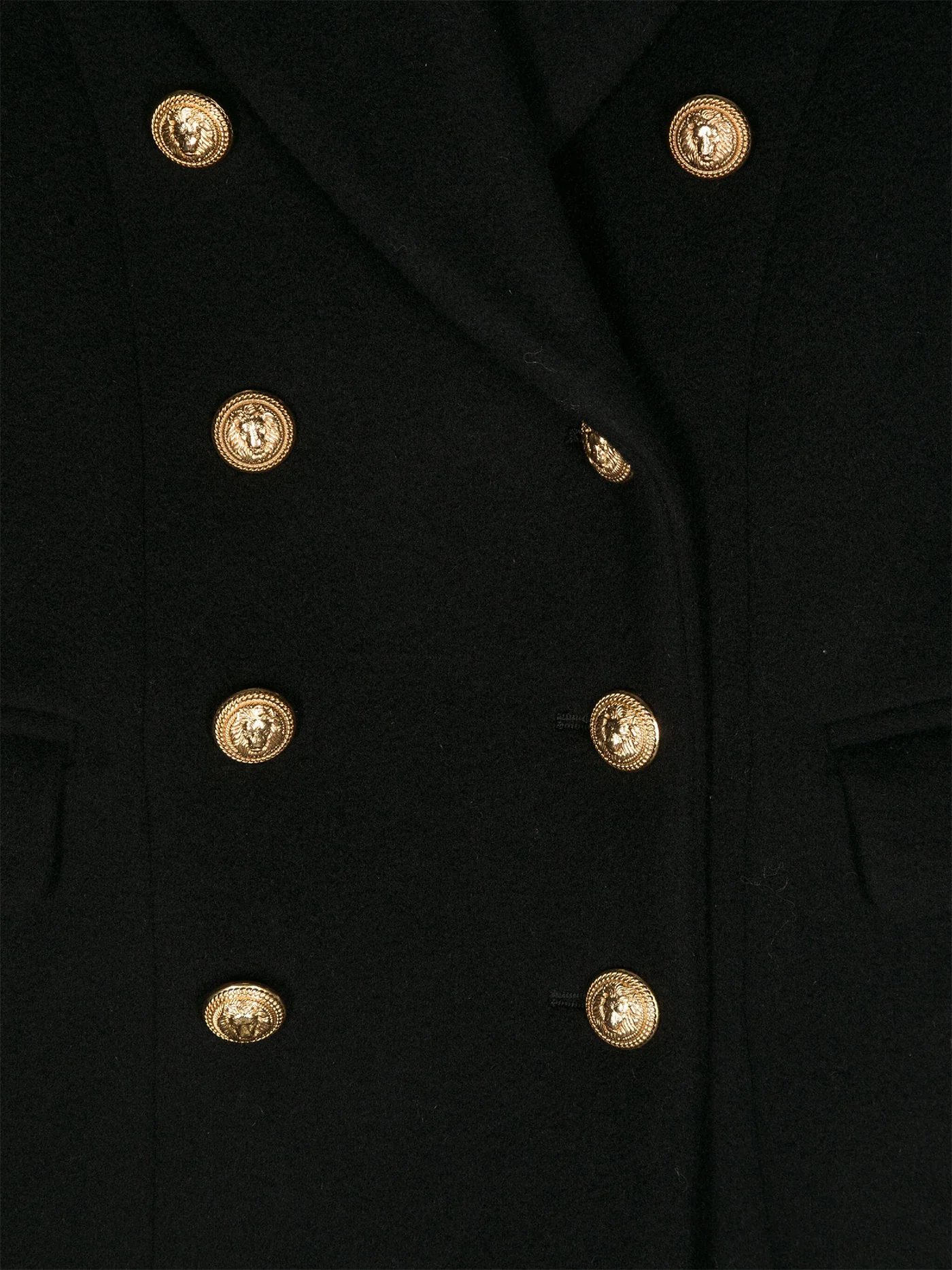 Coat in black wool - Image 3