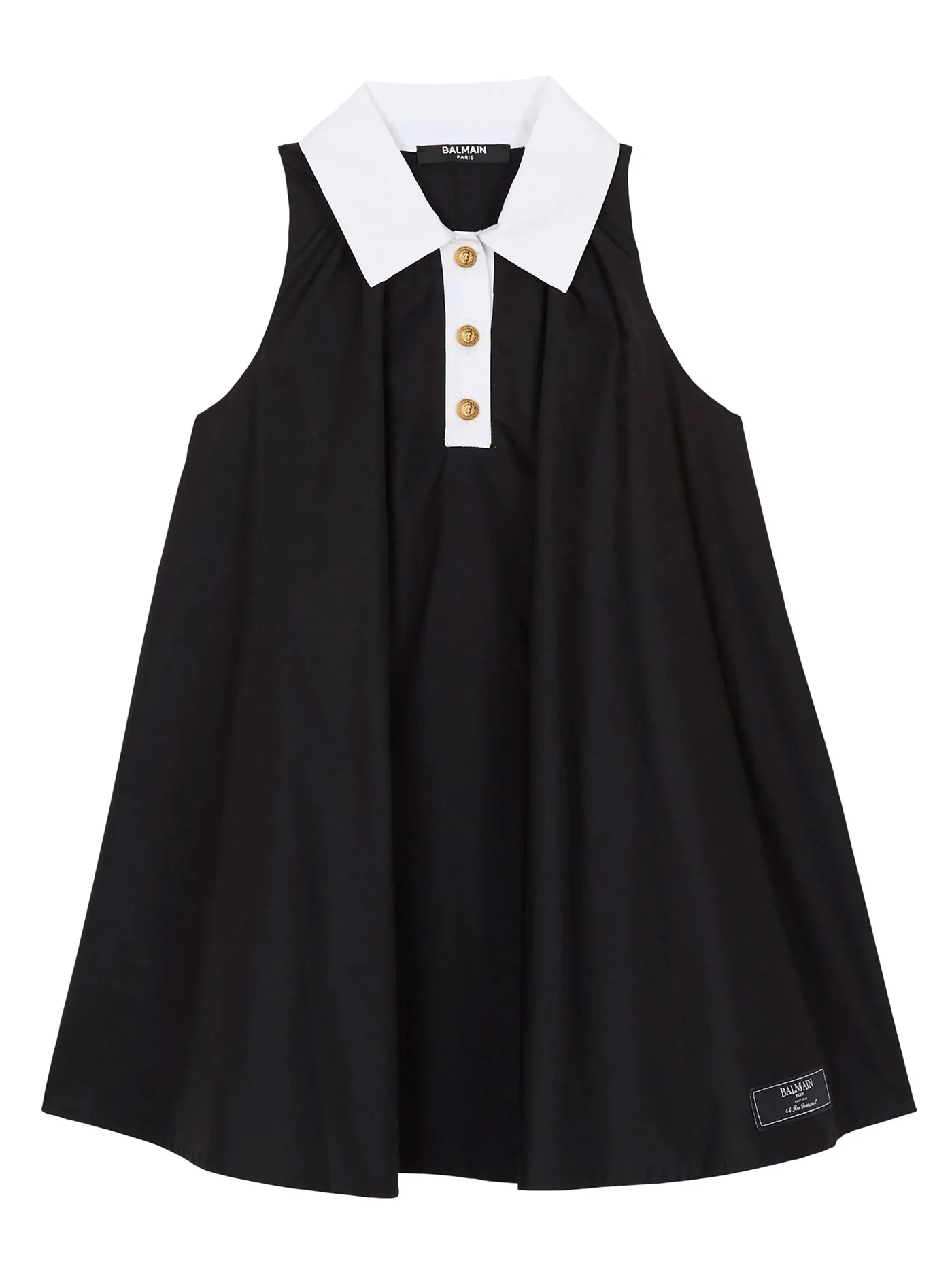 Dress woman  in black cotton