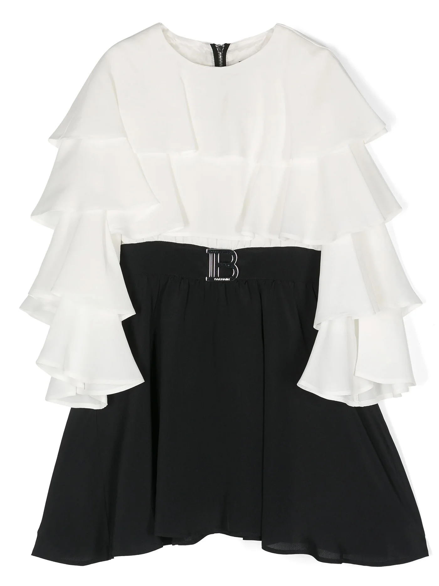 Dress woman in white viscose