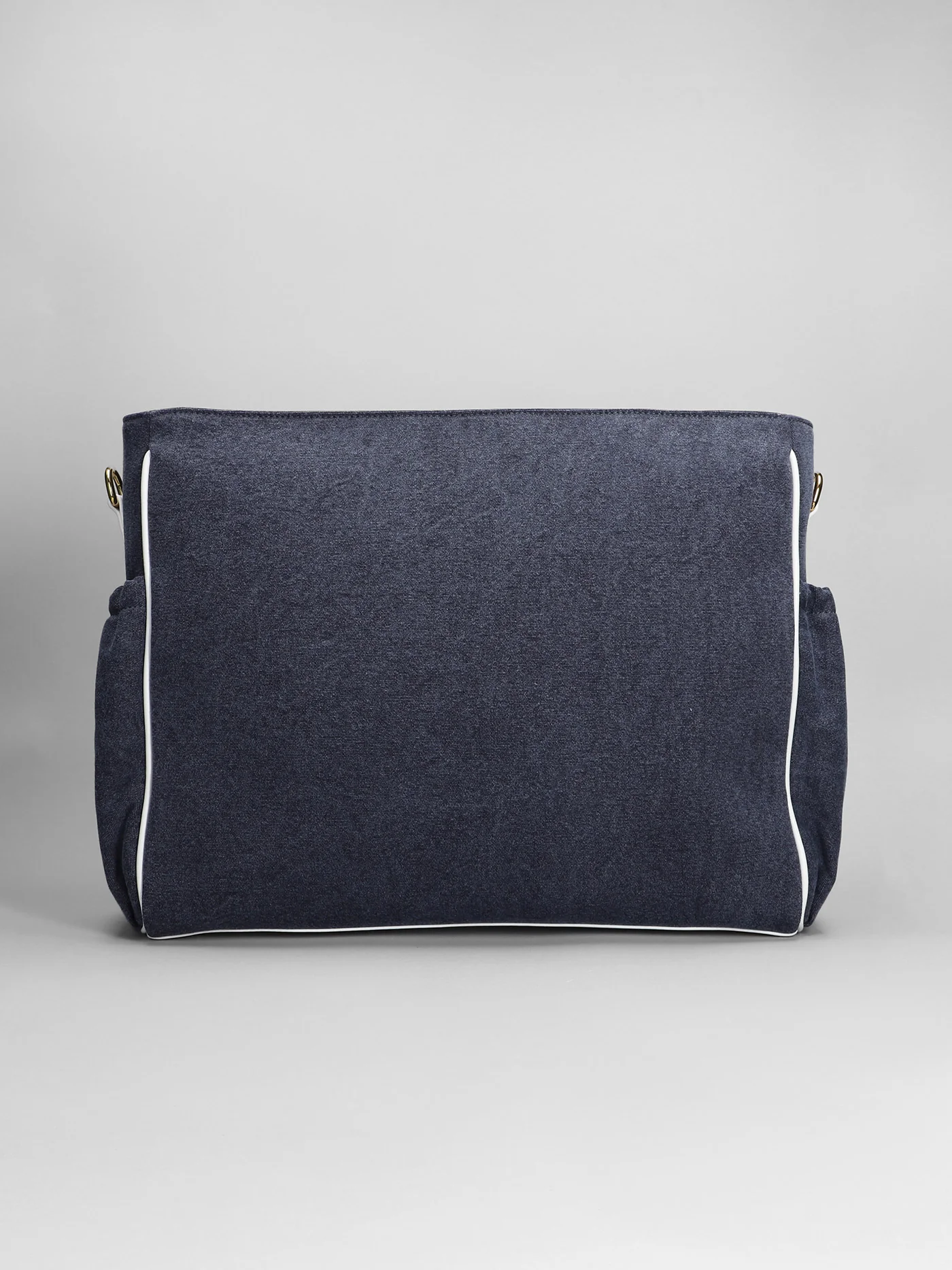 Hand bag in blue cotton - Image 15