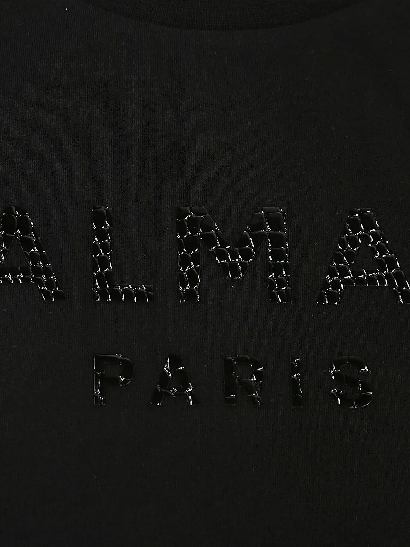 T-Shirt in black cotton - Image 3