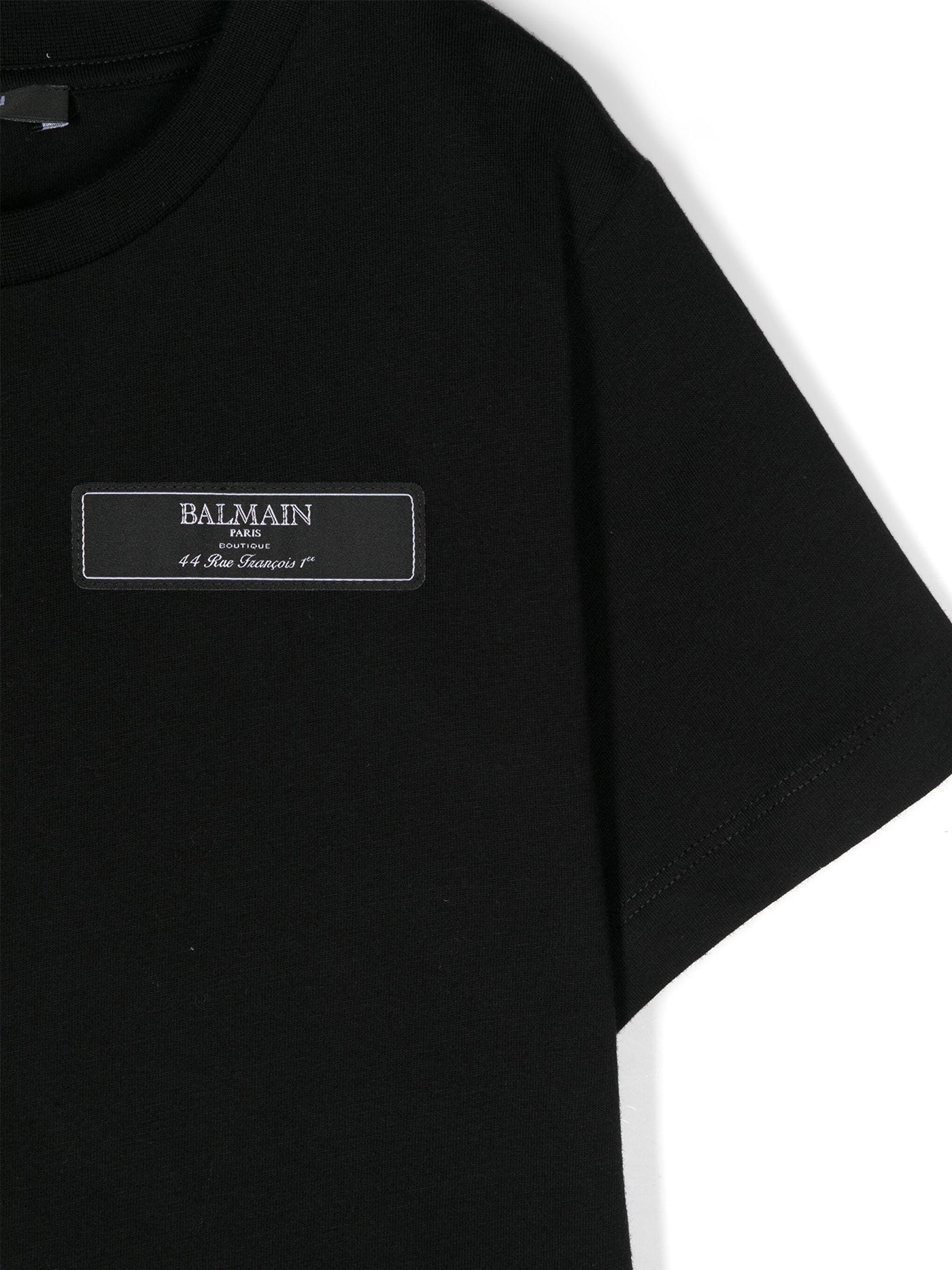 T-Shirt in black cotton - Image 3