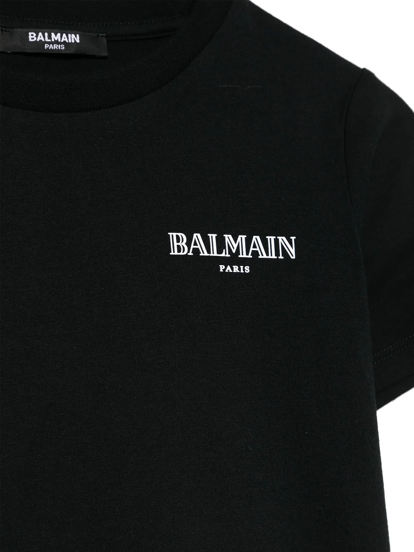 T-Shirt in black cotton - Image 3