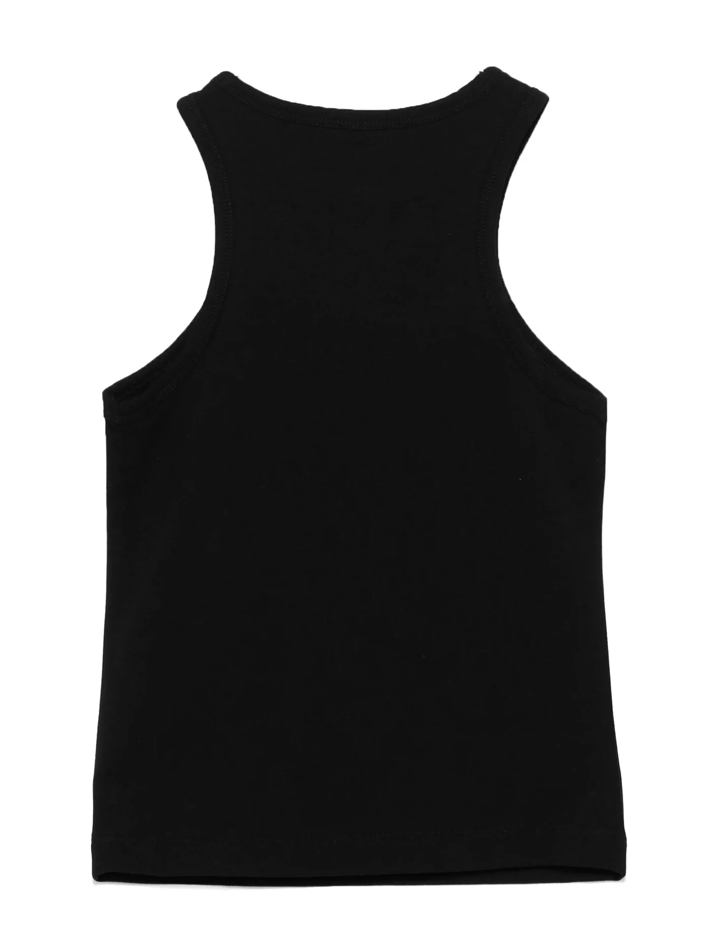 tank Top in black cotton - Image 2