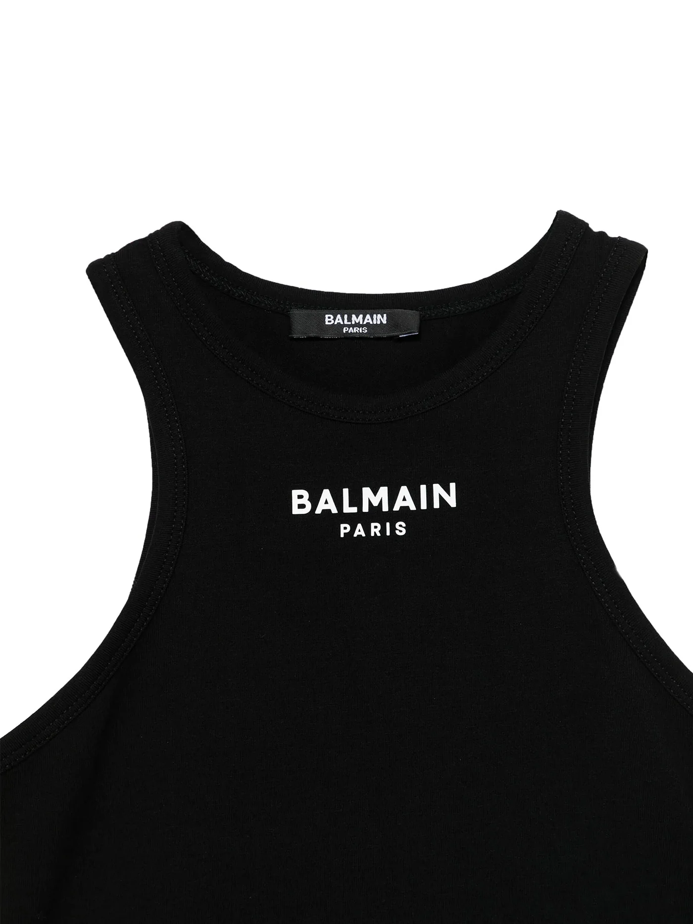 tank Top in black cotton - Image 3