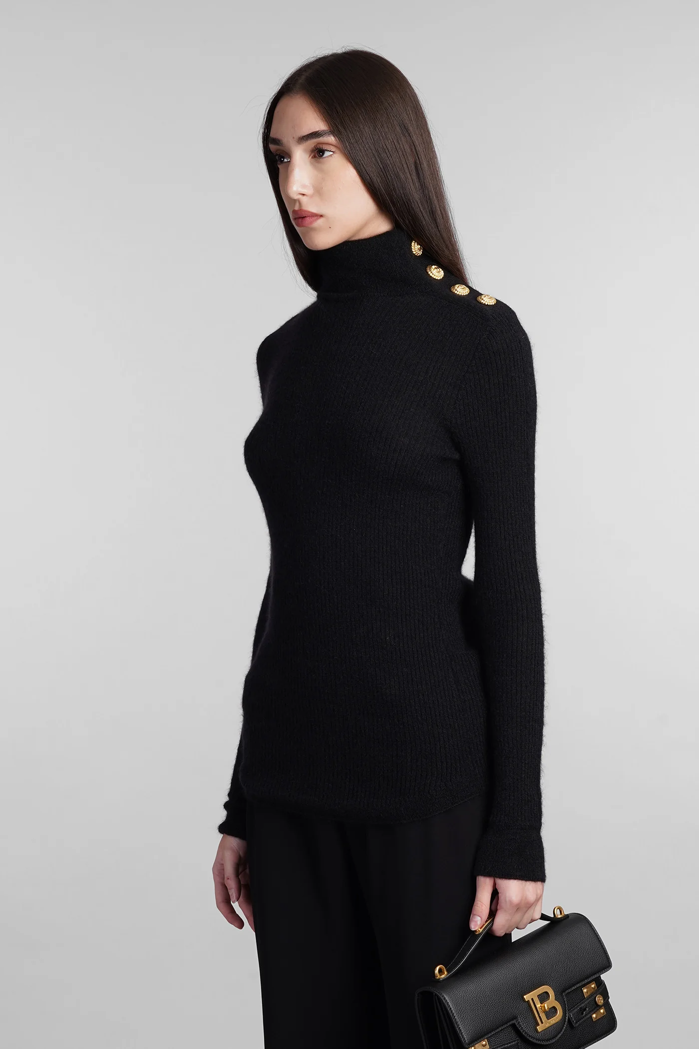 Knitwear in black Mohair - Image 4