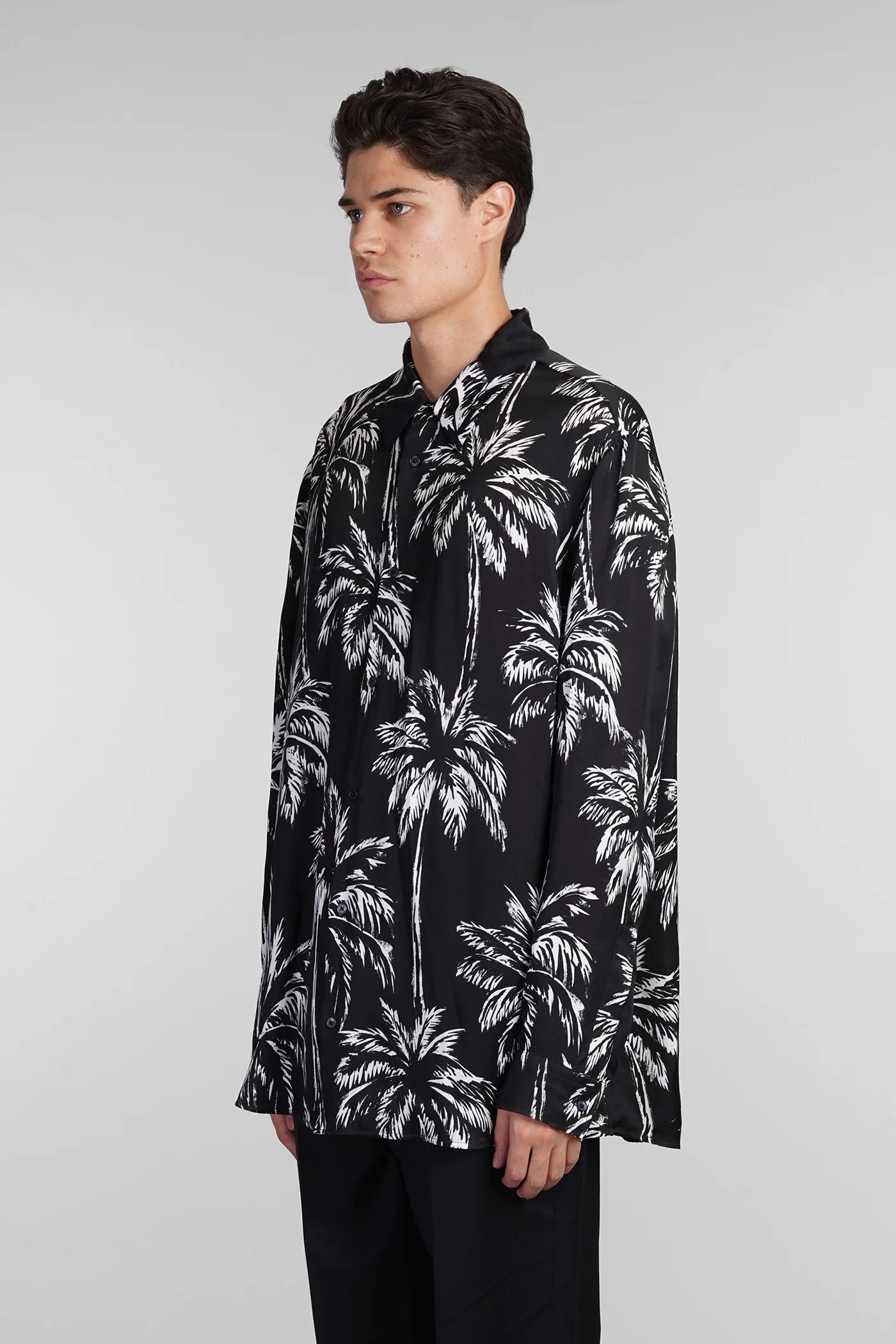Shirt in black polyamide polyester - Image 4