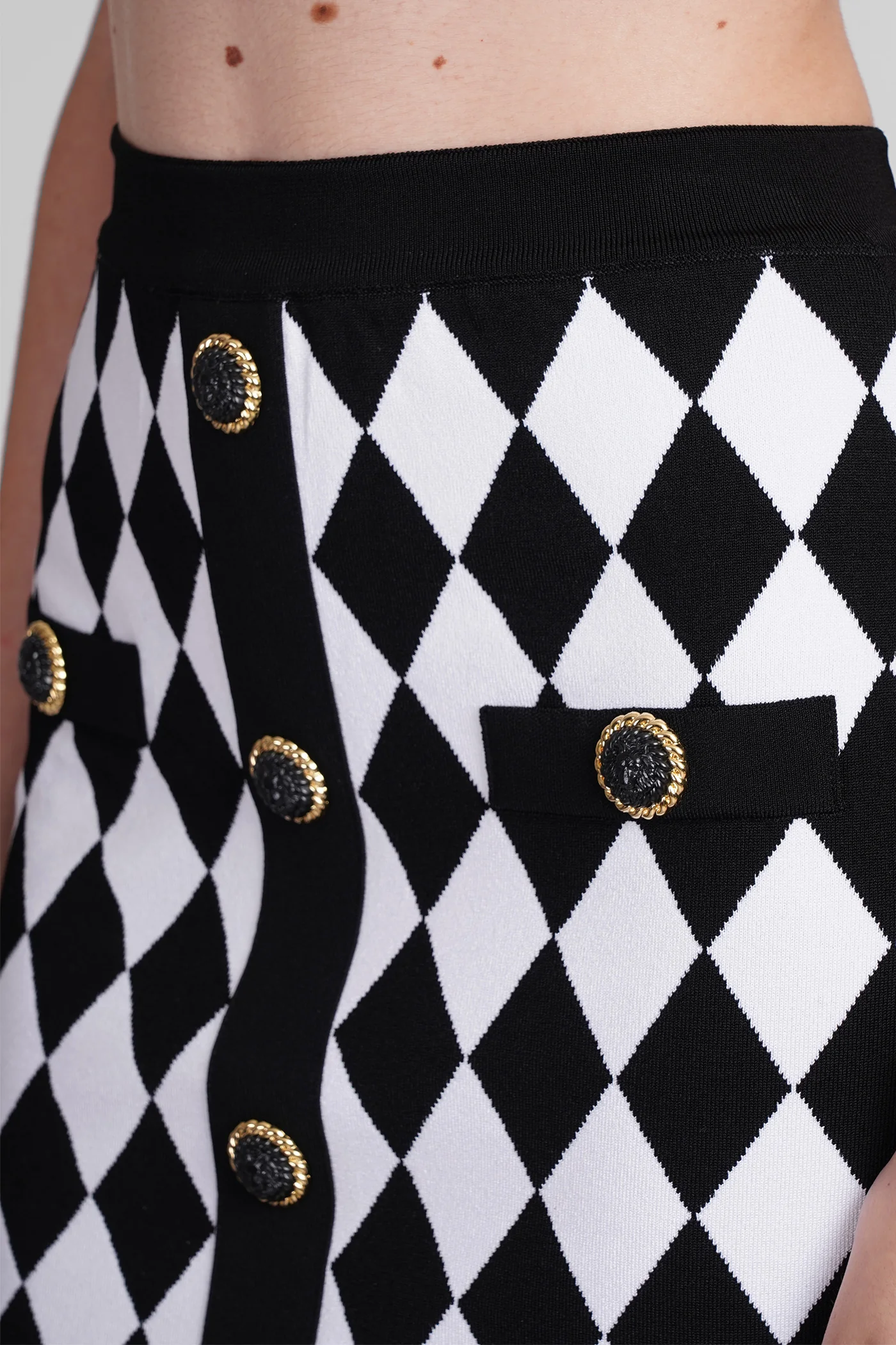 Skirt in black viscose - Image 5