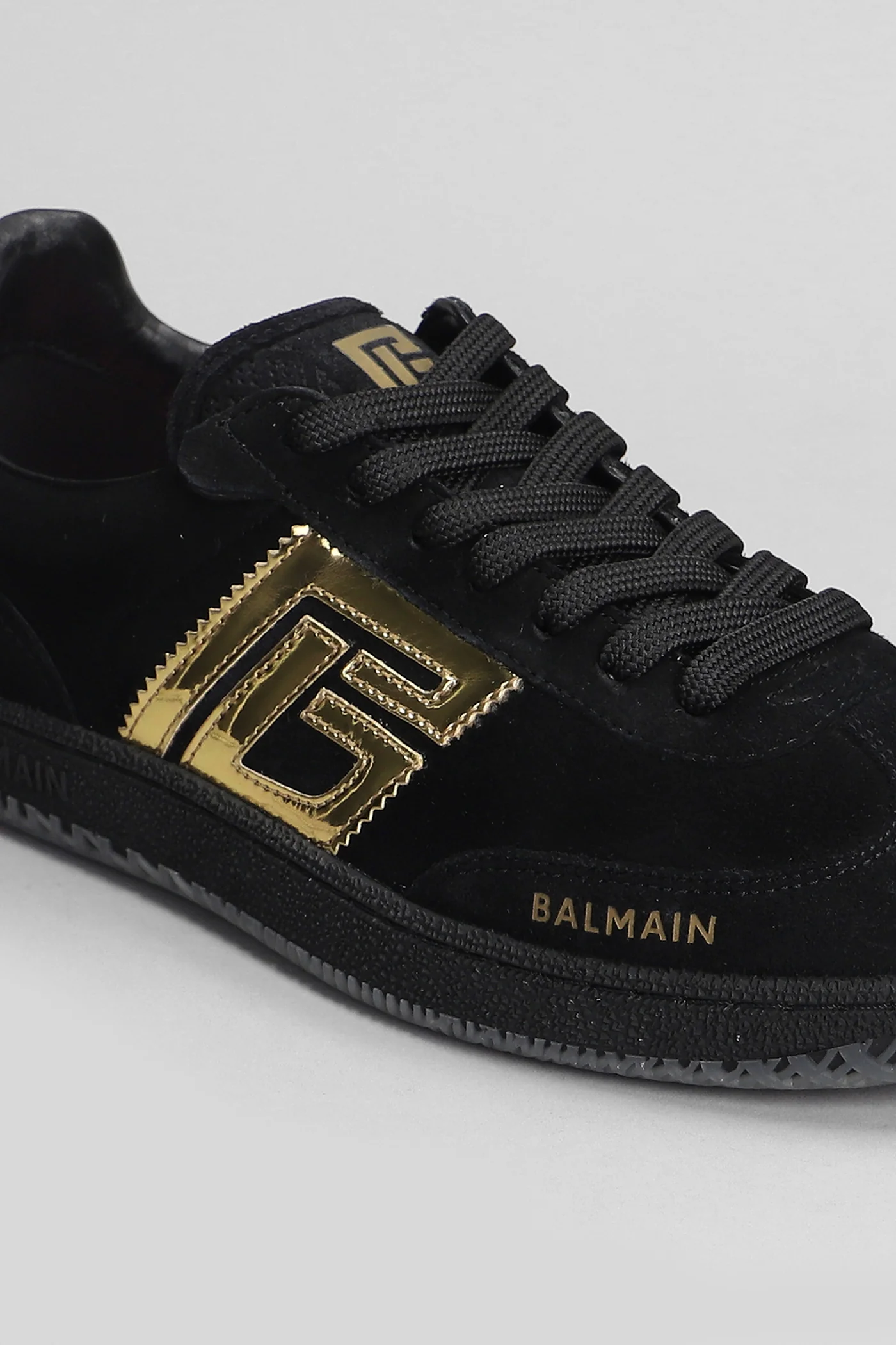 Swan Sneakers in black suede - Image 5