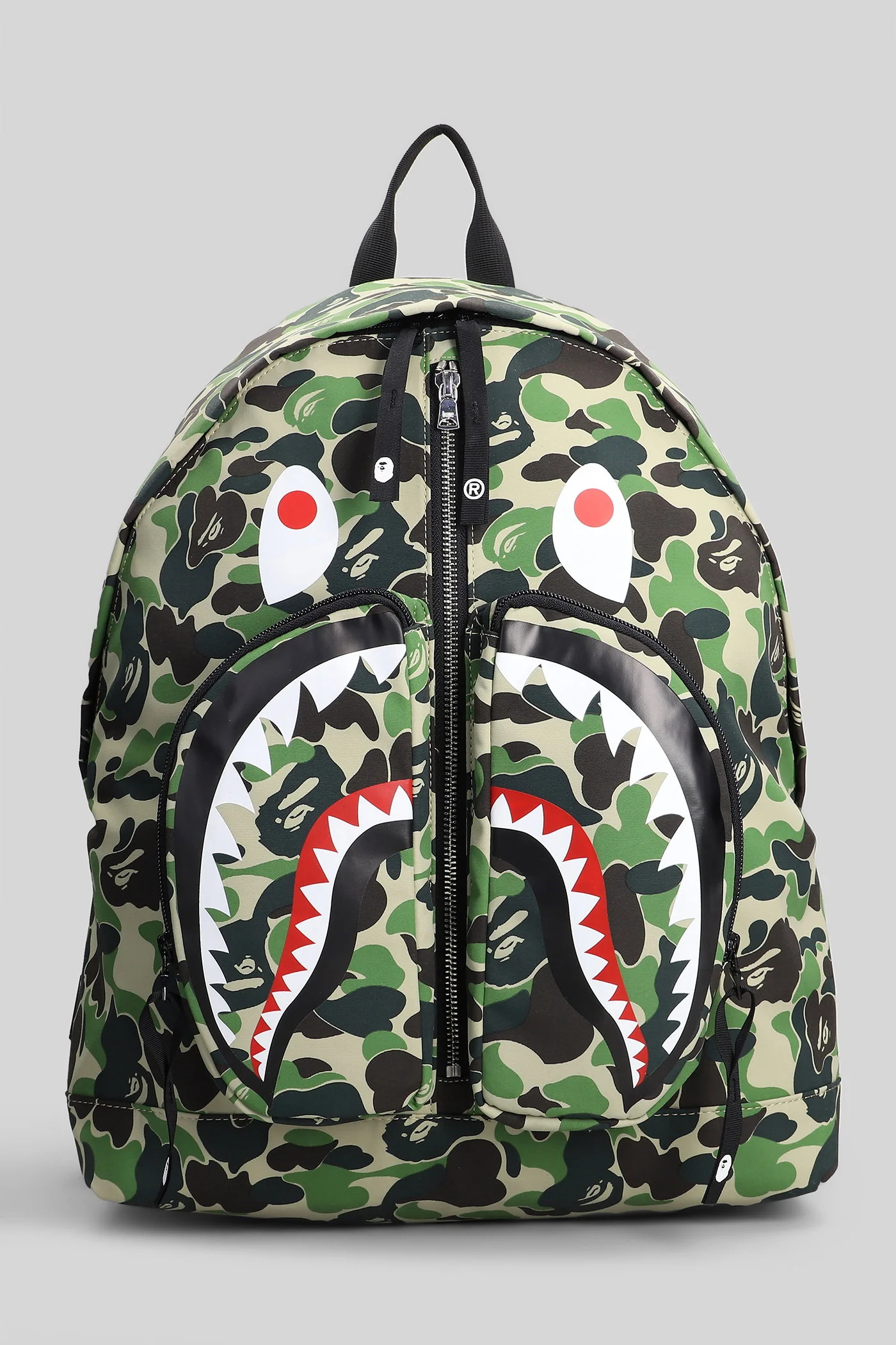 Backpack in green polyamide