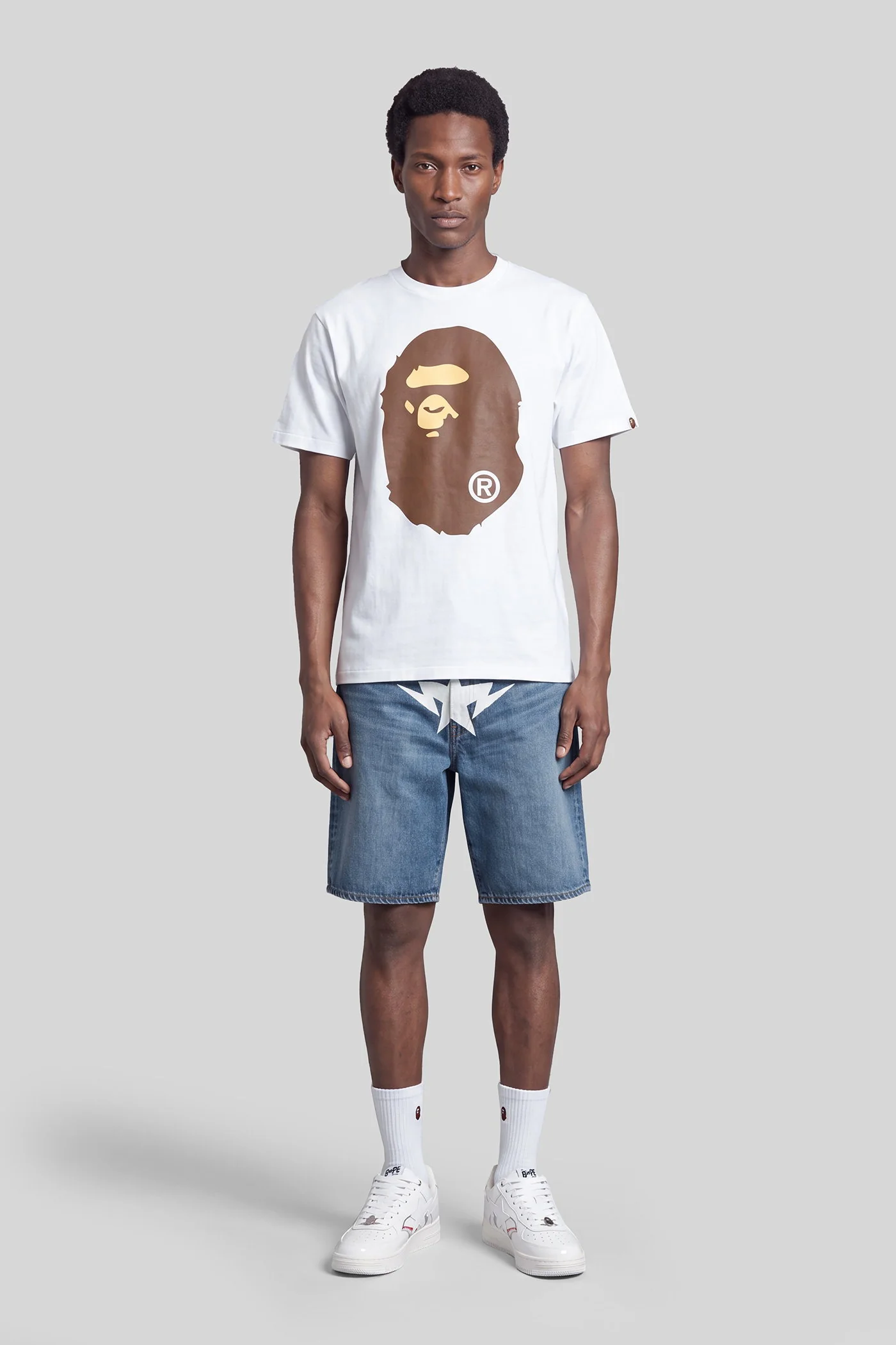 Shorts in blue cotton - Image 2