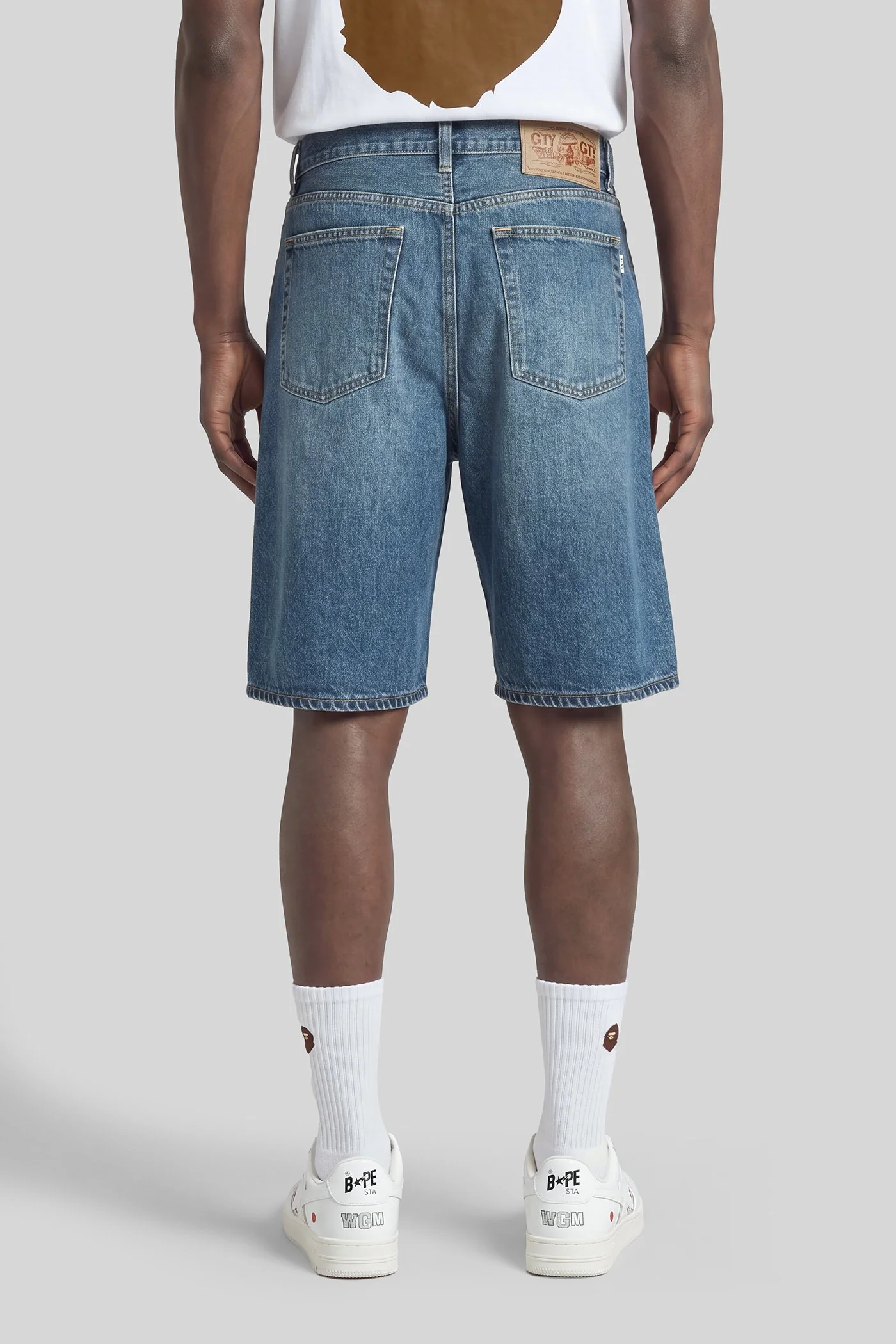Shorts in blue cotton - Image 3
