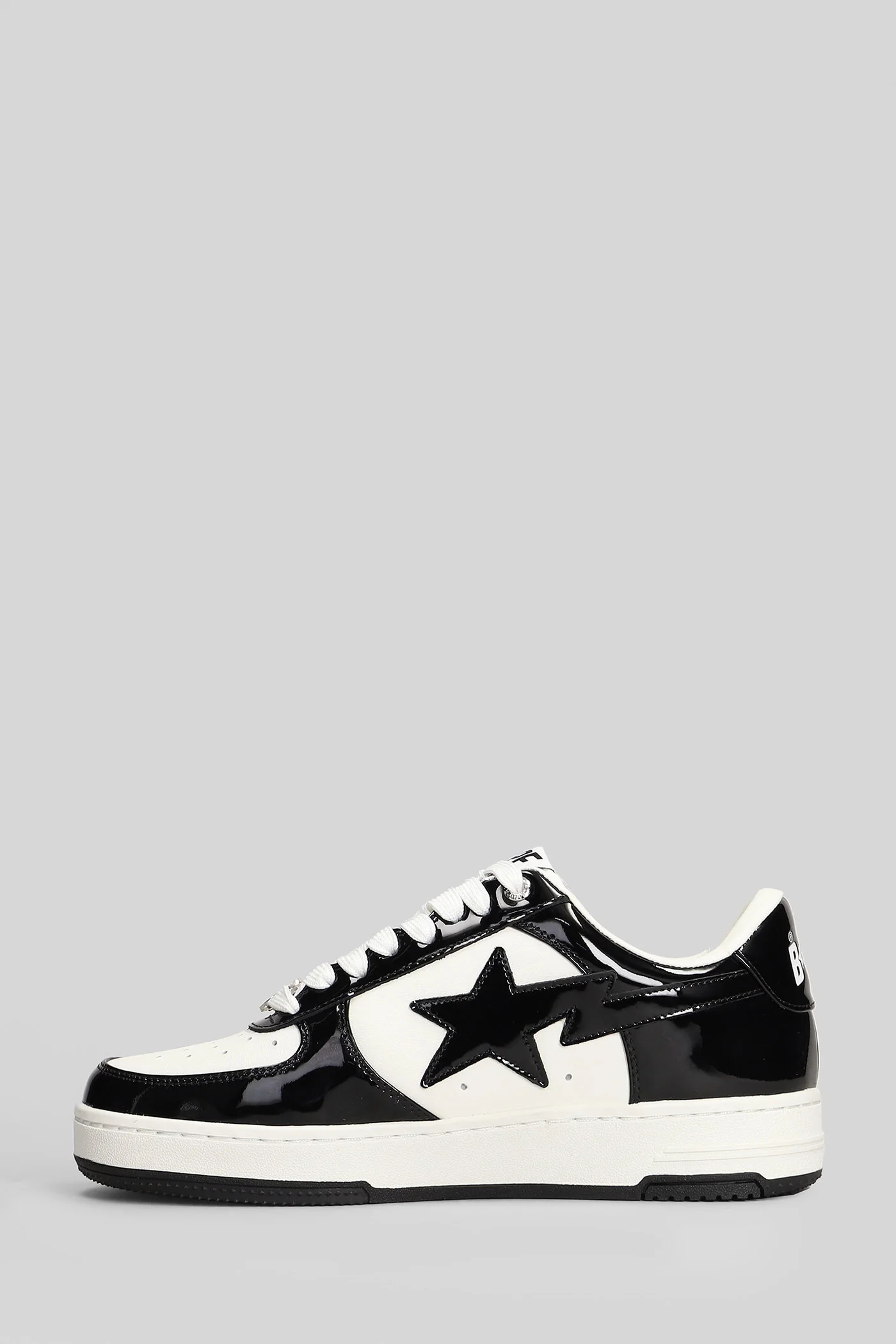 Sneakers in black leather - Image 3
