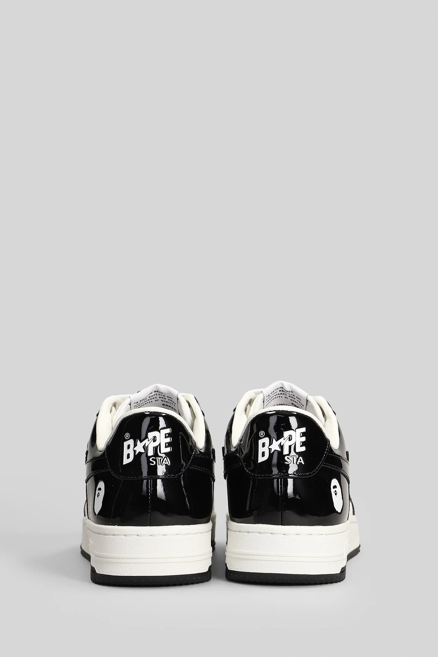 Sneakers in black leather - Image 4